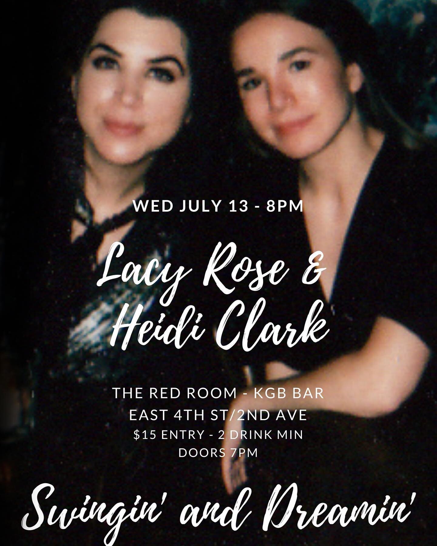 ⭐️July 13th, 8 pm @kgbbarredroom⭐️
✨✨✨✨✨✨✨✨✨
I will be performing vintage jazz and some originals with the amazing @littleredridinghood and @mattbakerjazz 
✨✨✨✨✨
✨
✨
✨
✨
✨
For more info link in bio! ✨✨✨✨✨
✨
✨
✨
✨
#july13th #newyorkartists #theredroom