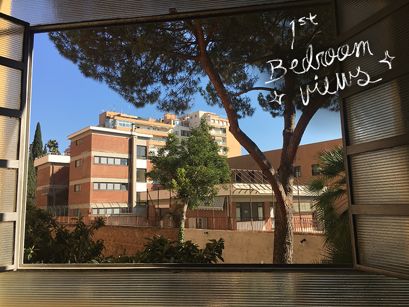 The view from our first bedroom in Re Di Roma. Since we've moved to a different neighborhood.