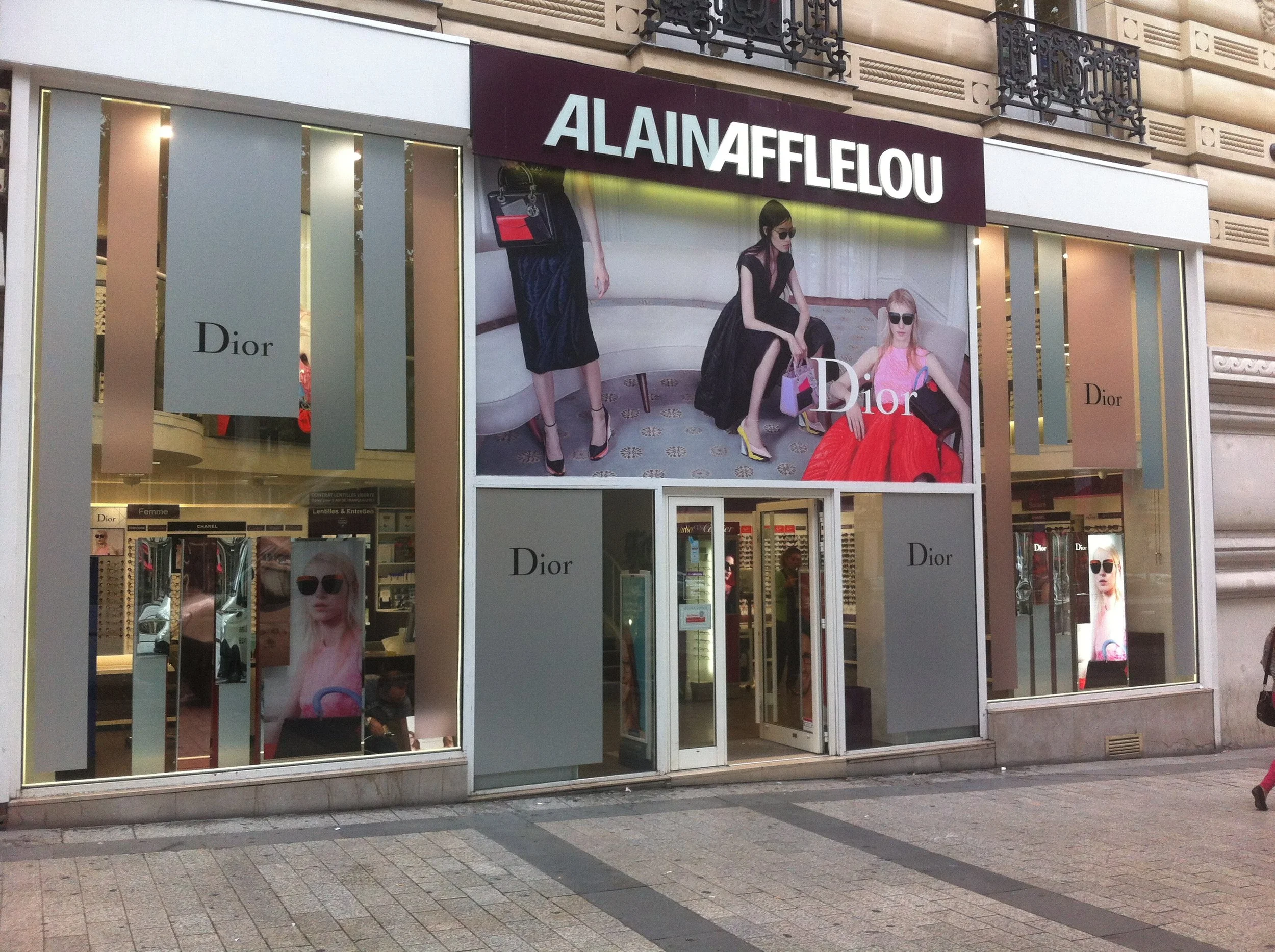 Vitrines Dior pour le Grand Optical, Paris 2016