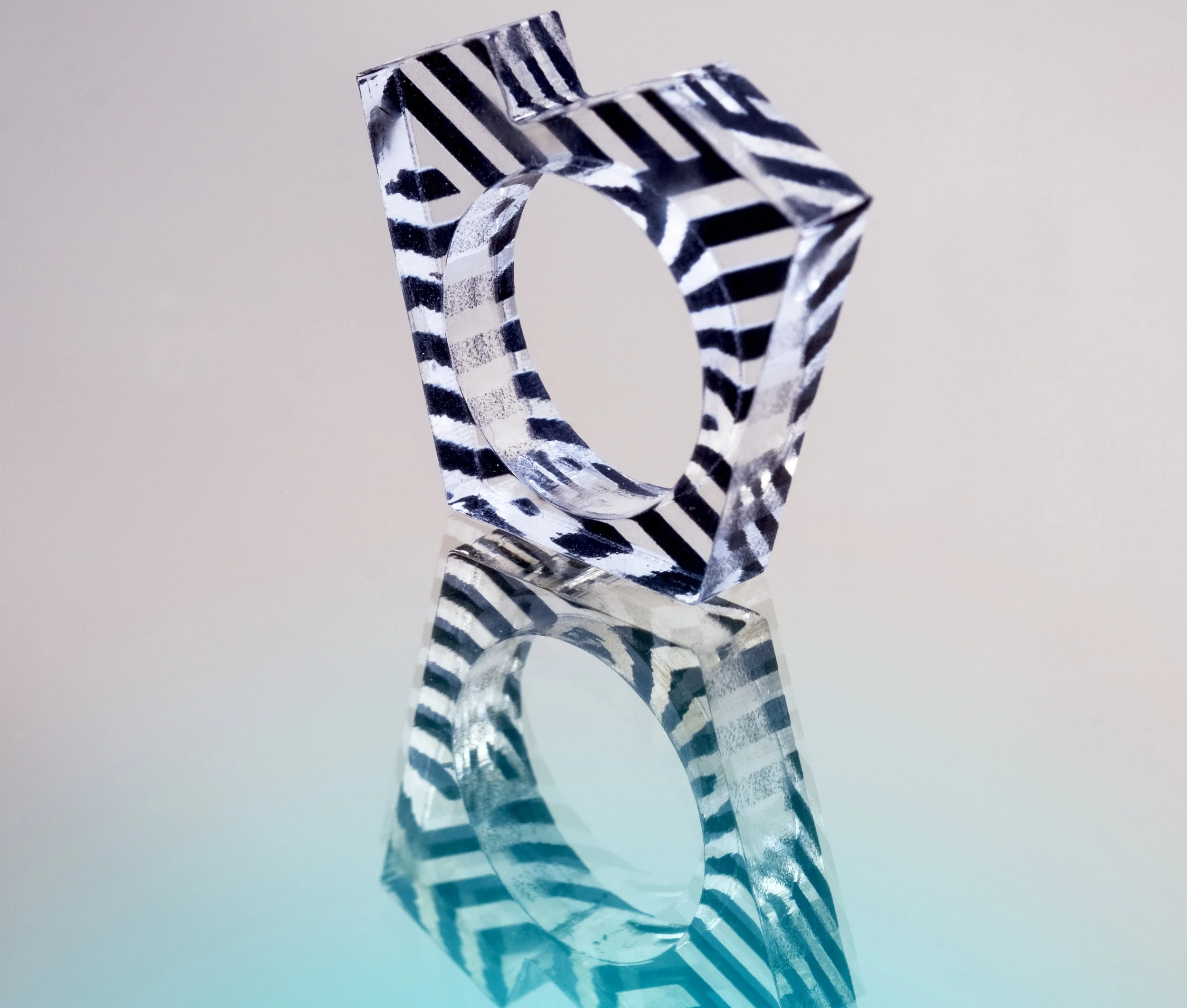 Bague, Penta Ring, plexi, 2017
