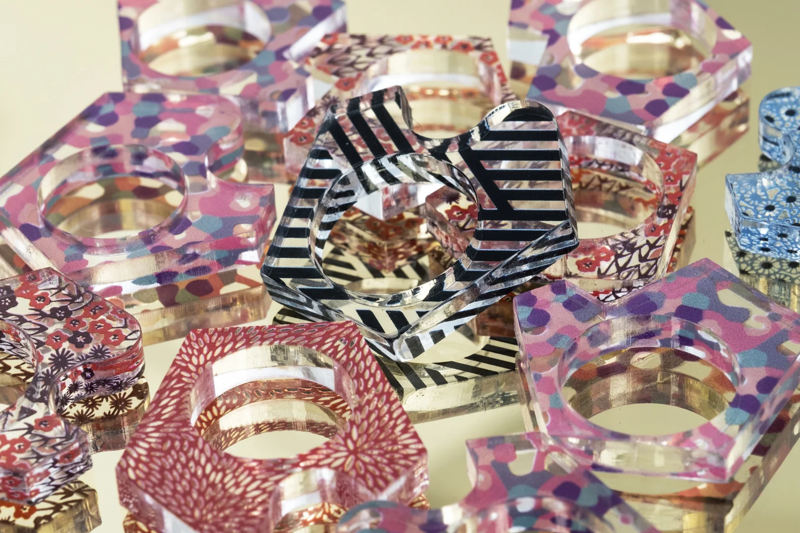 Bague plexi, Penta Ring, 2017