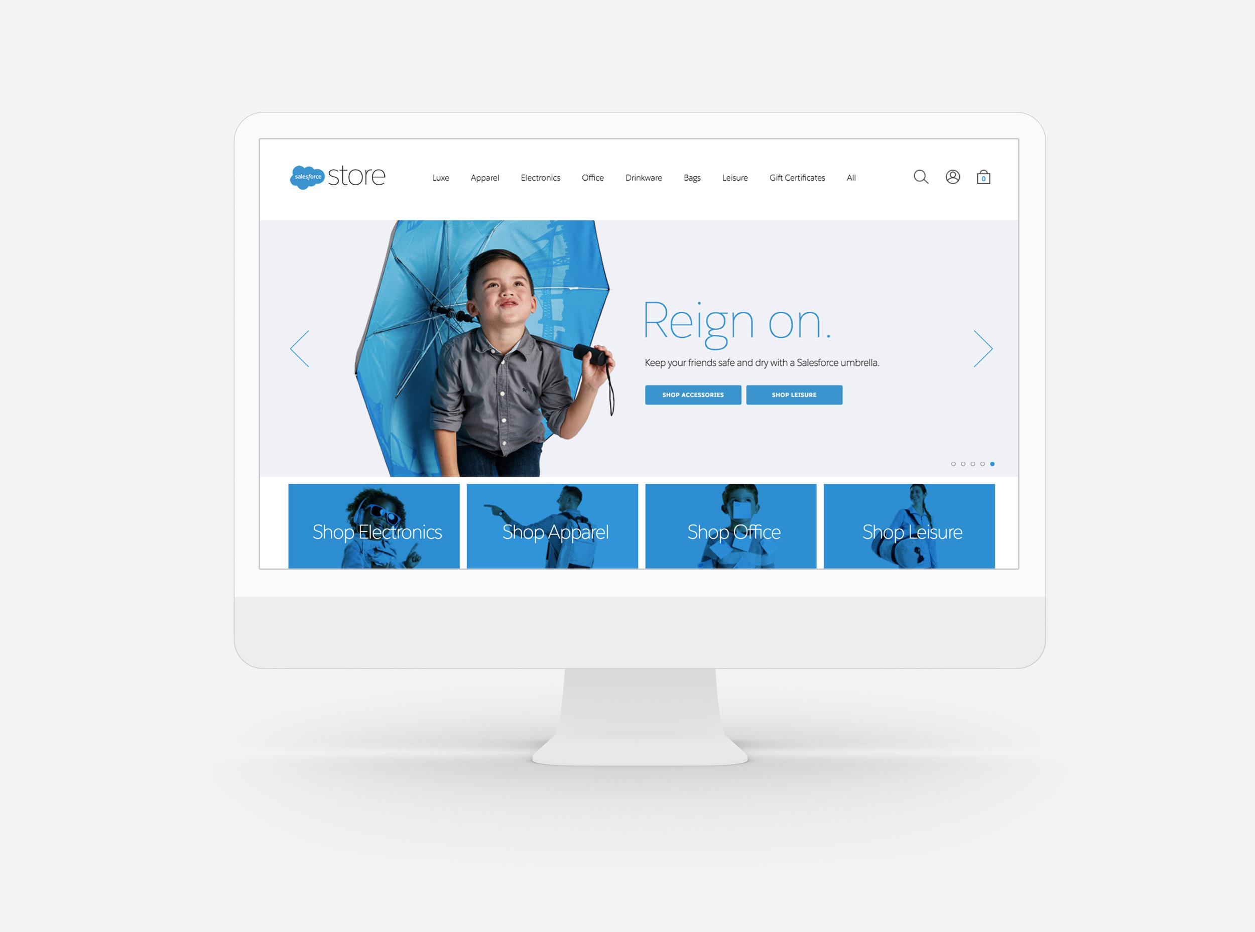 Campaign on home page carousel.