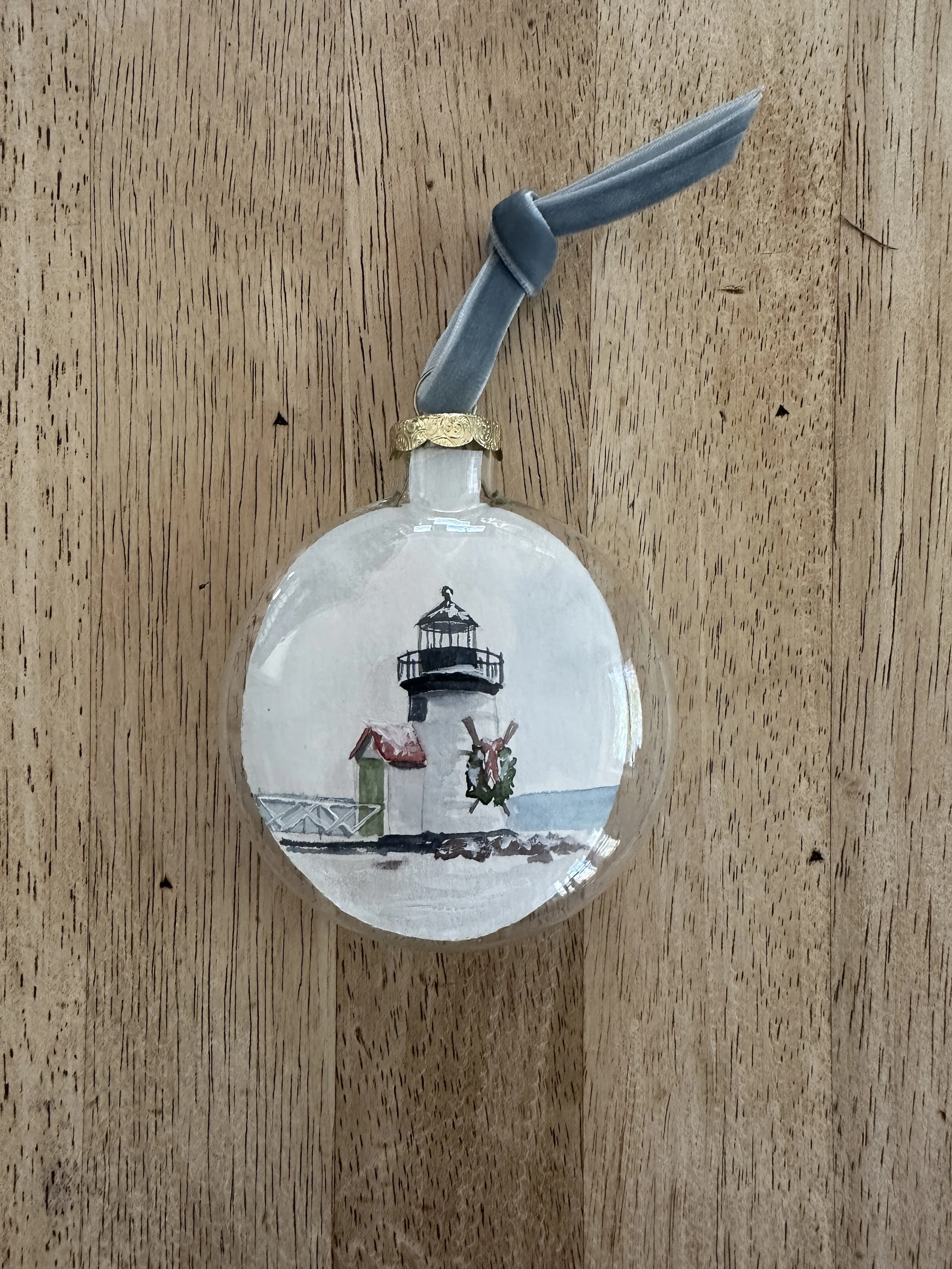 Christmas Ornament - 2 - Brant Point Lighthouse