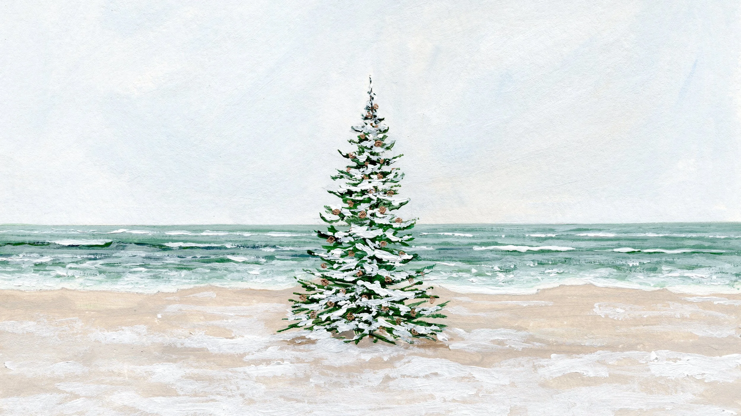 FrameTVChristmasBeachTreeSnow.jpg