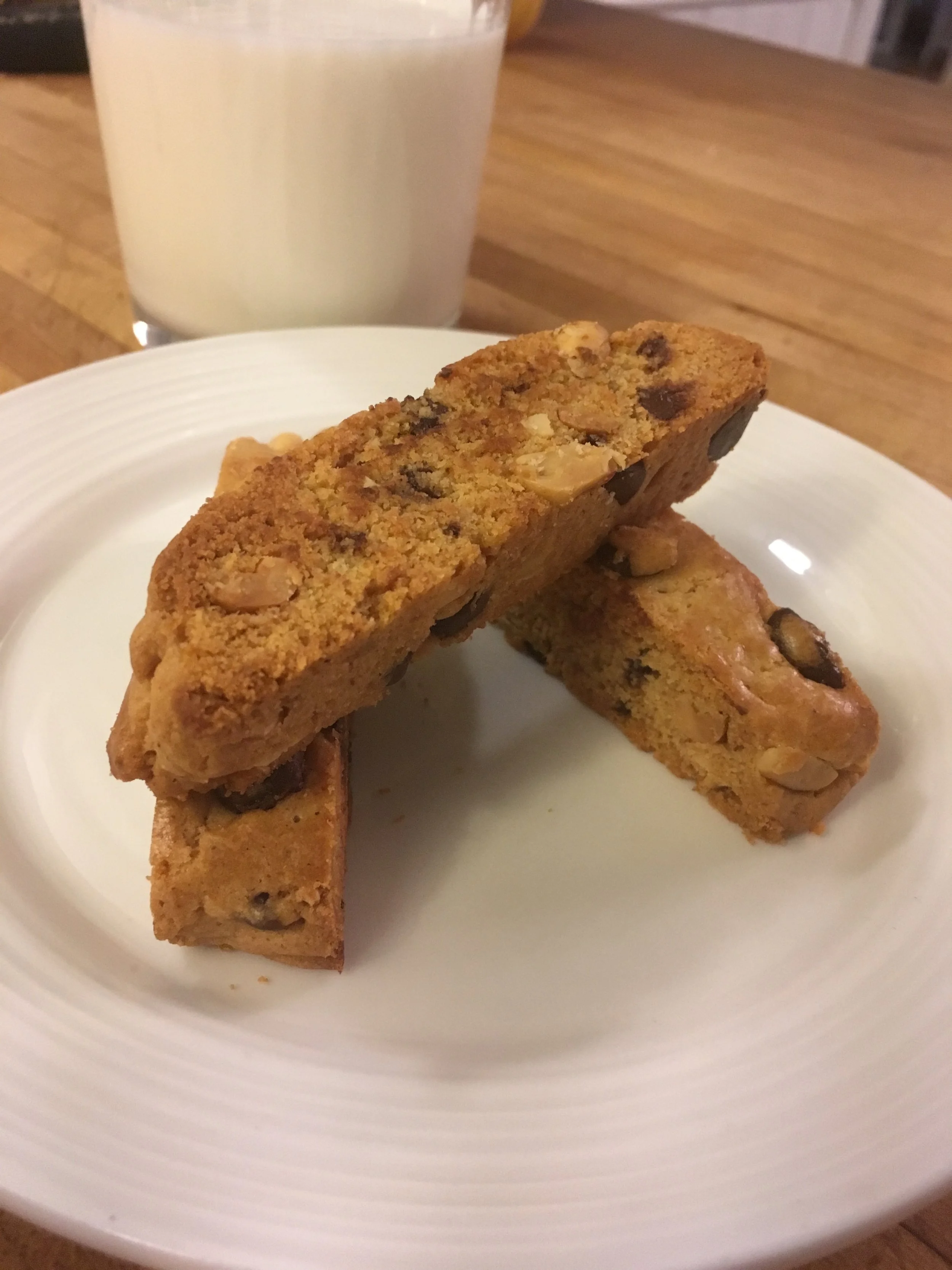 Best Brown Butter Peanut Butter Chocolate Biscotti