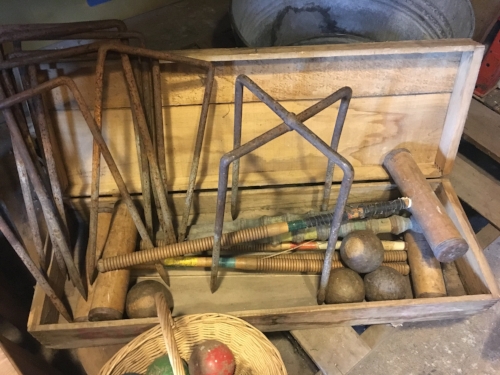 Vintage Croquet Set, Brocantique, Val David