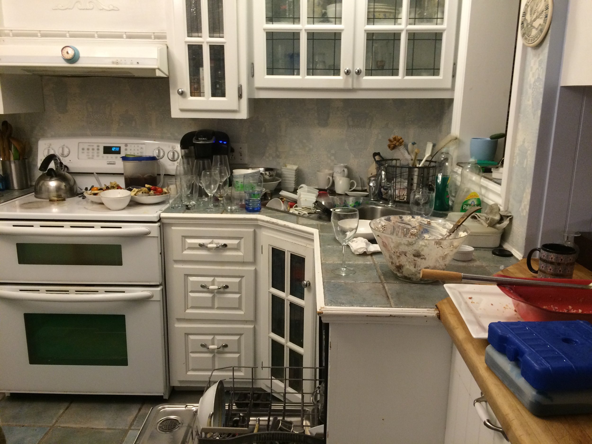 Aftermath of a family supper...