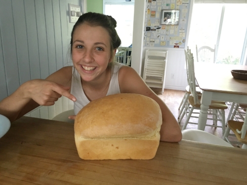 bread making with my niece...