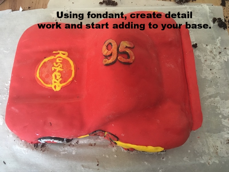 How-to Lightning McQueen Cake