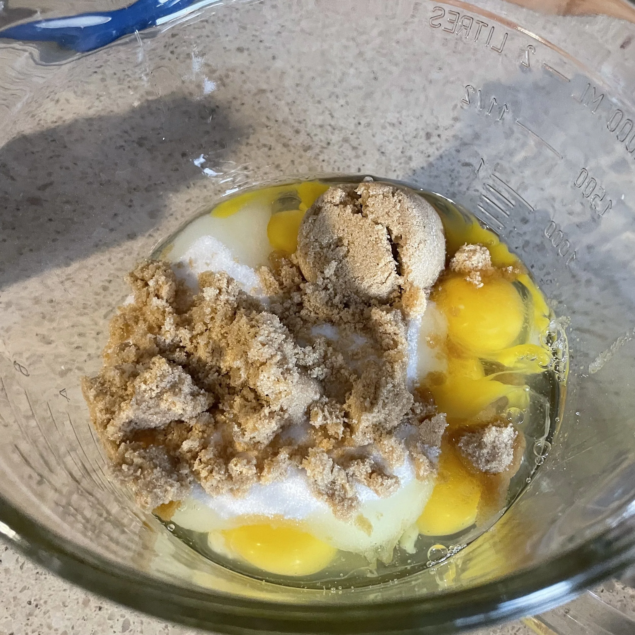 pumpkin pie egg sugar mixture