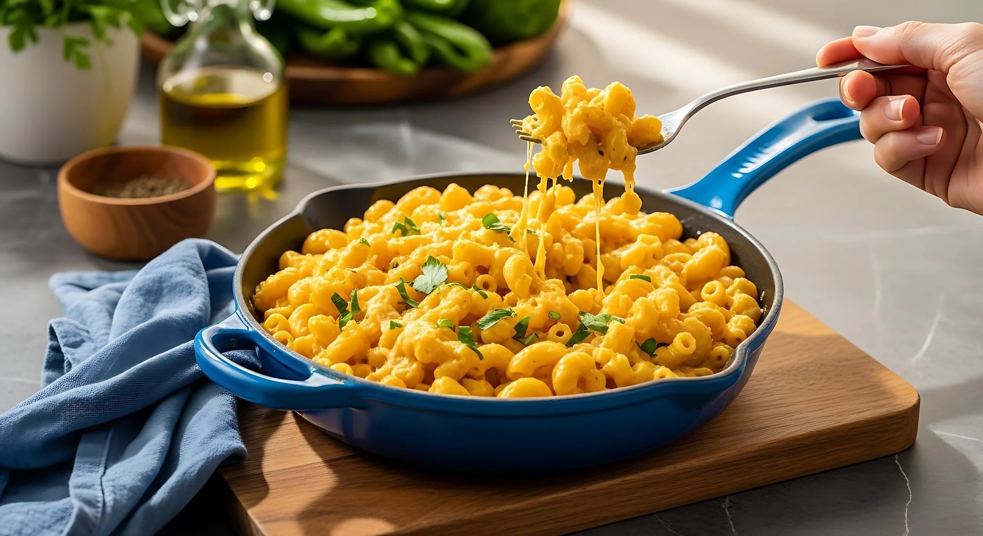 Easy Baked Mac and Cheese with Ham and Hidden Vegetables