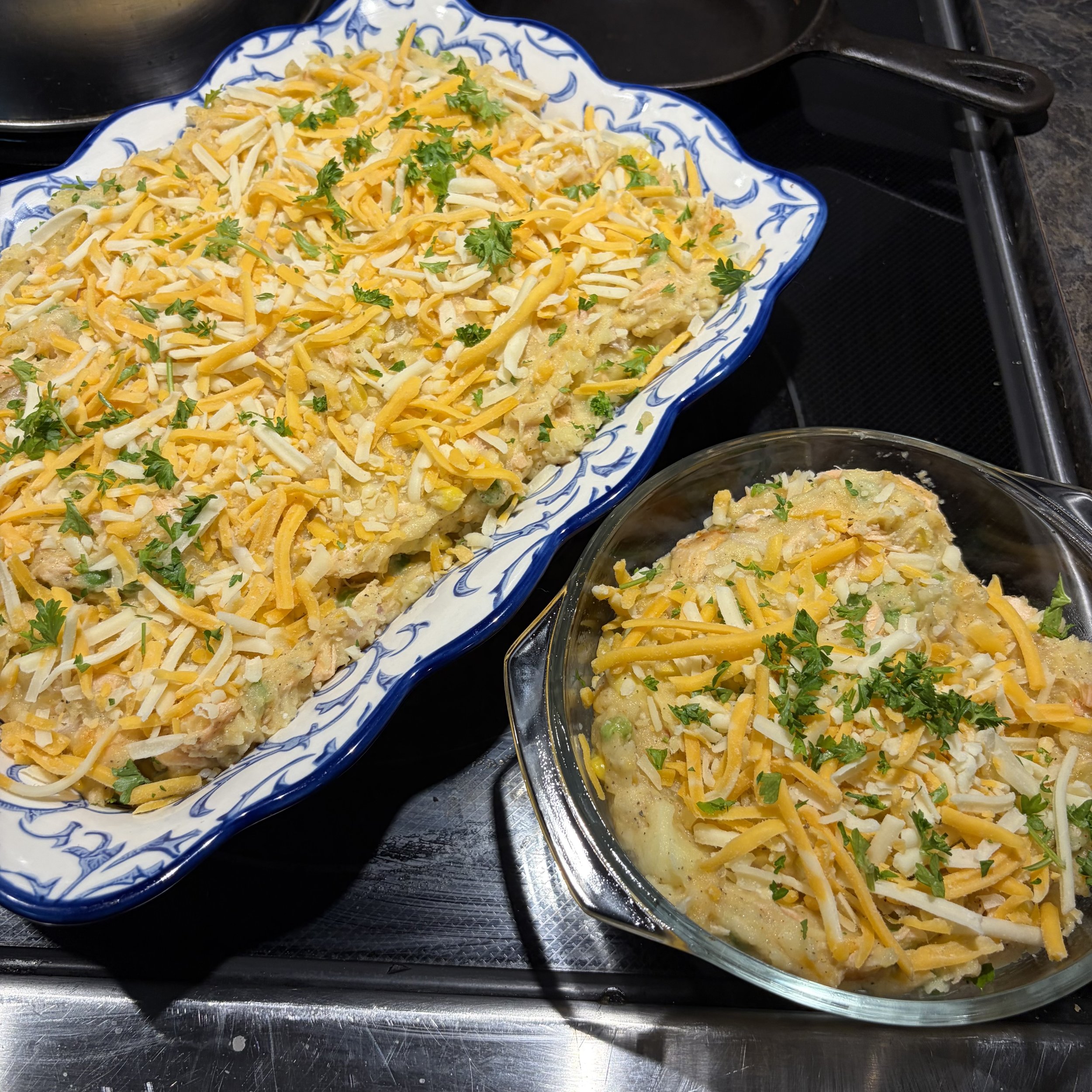 Ready to bake Salmon mashed potato casserole.jpeg