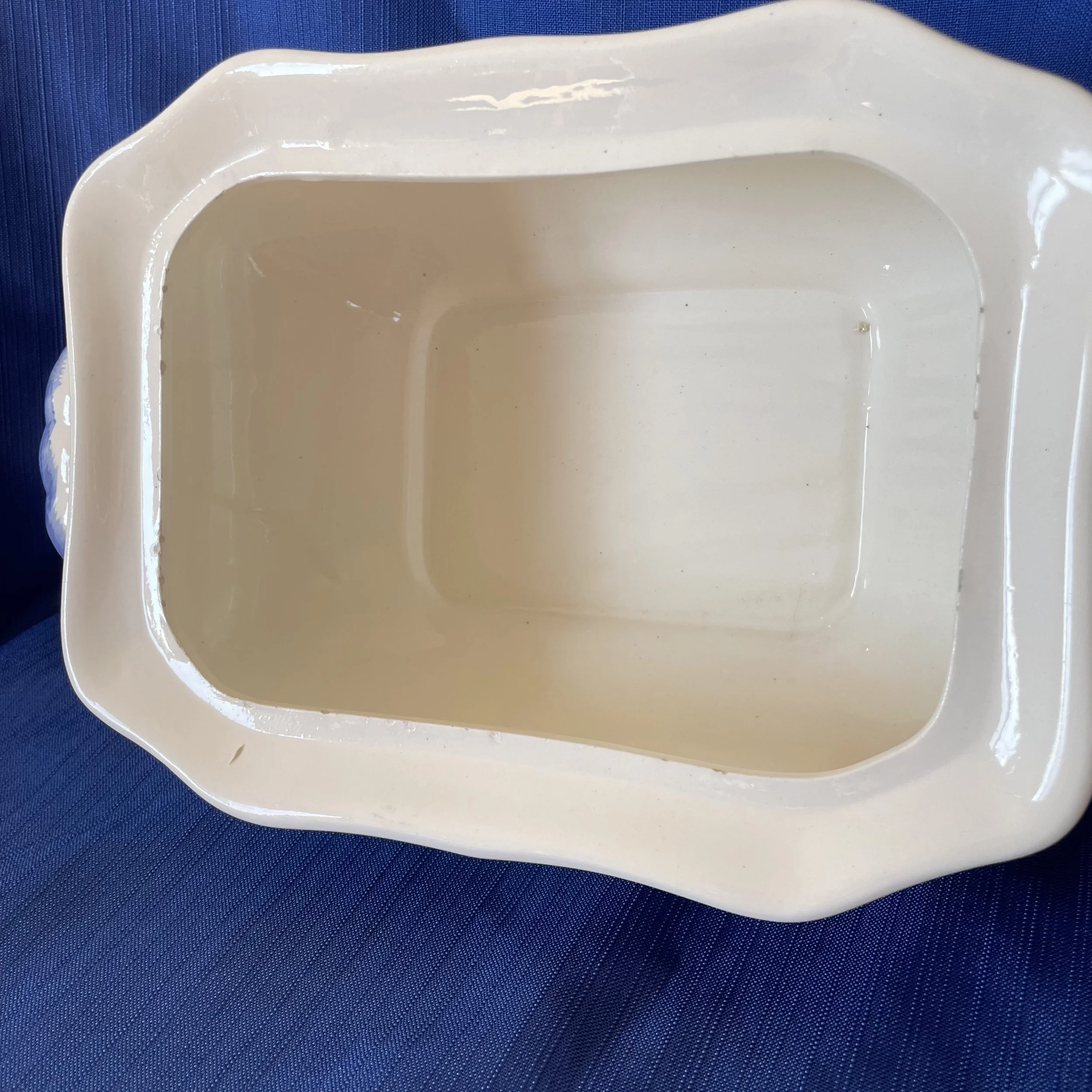 Delft Blue and White Floral Large Ceramic Tureen 7.jpeg