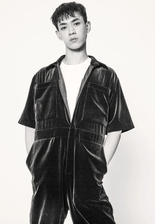 MODEL WEARS FW17 VELVET TRADIE MECHANIC SUIT