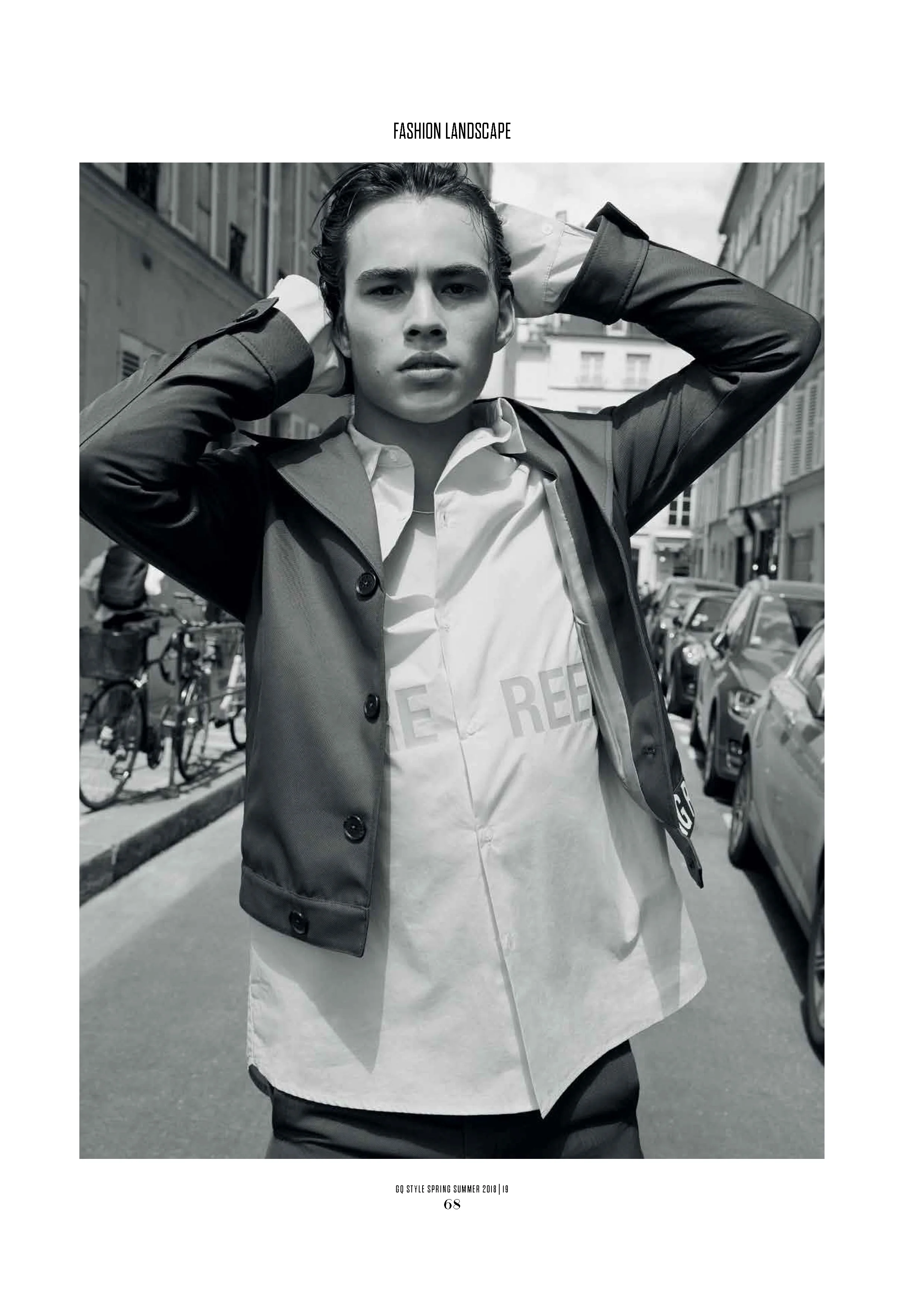LOUIS BAINES WEARS FW18 FIRE REEF SHIRT & COOLER FUTURE CROPPED WOOL JACKET