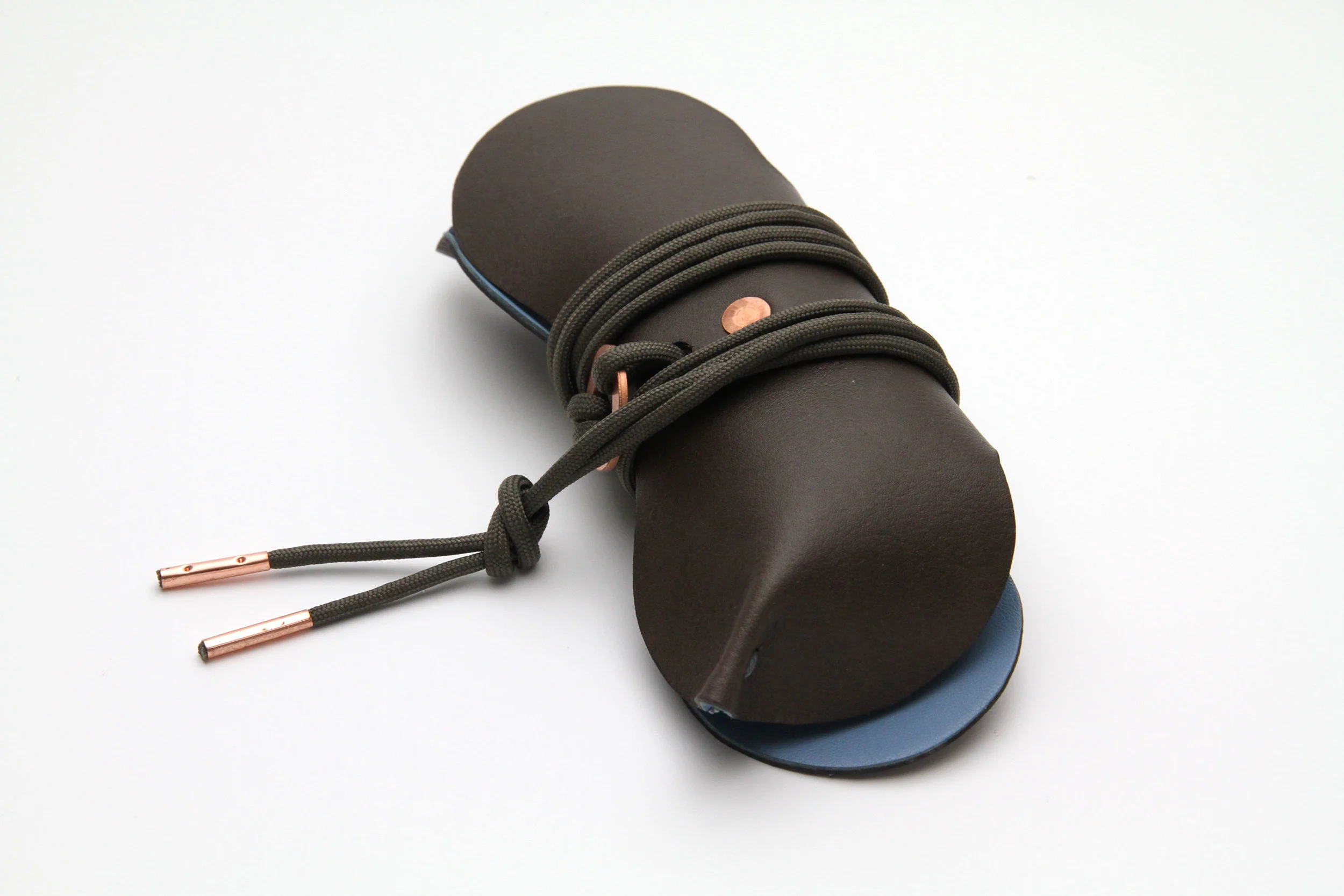 Material Glasses Case - Choc/Dark Blue