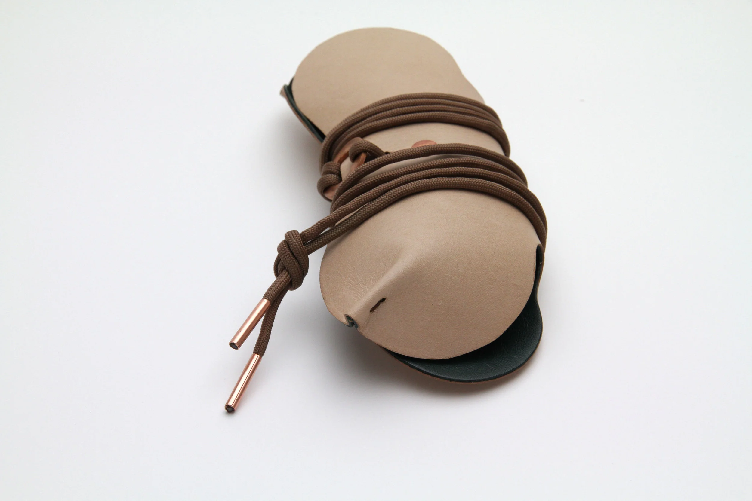 Material Glasses Case - Natural/Dark Green