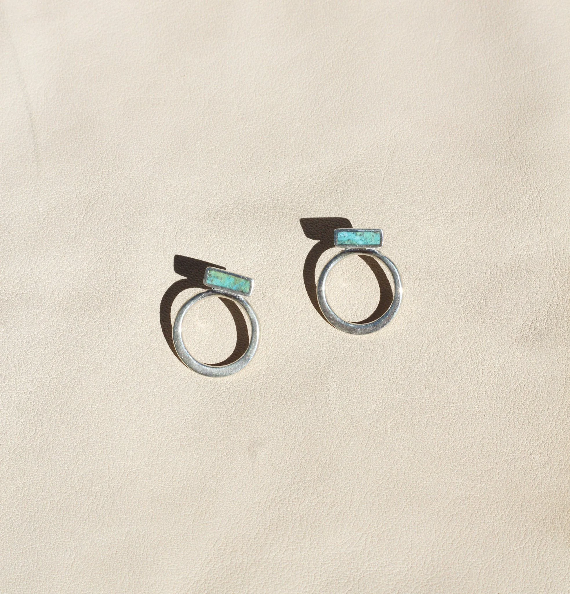 Silver Nix Earrings Chrysocolla