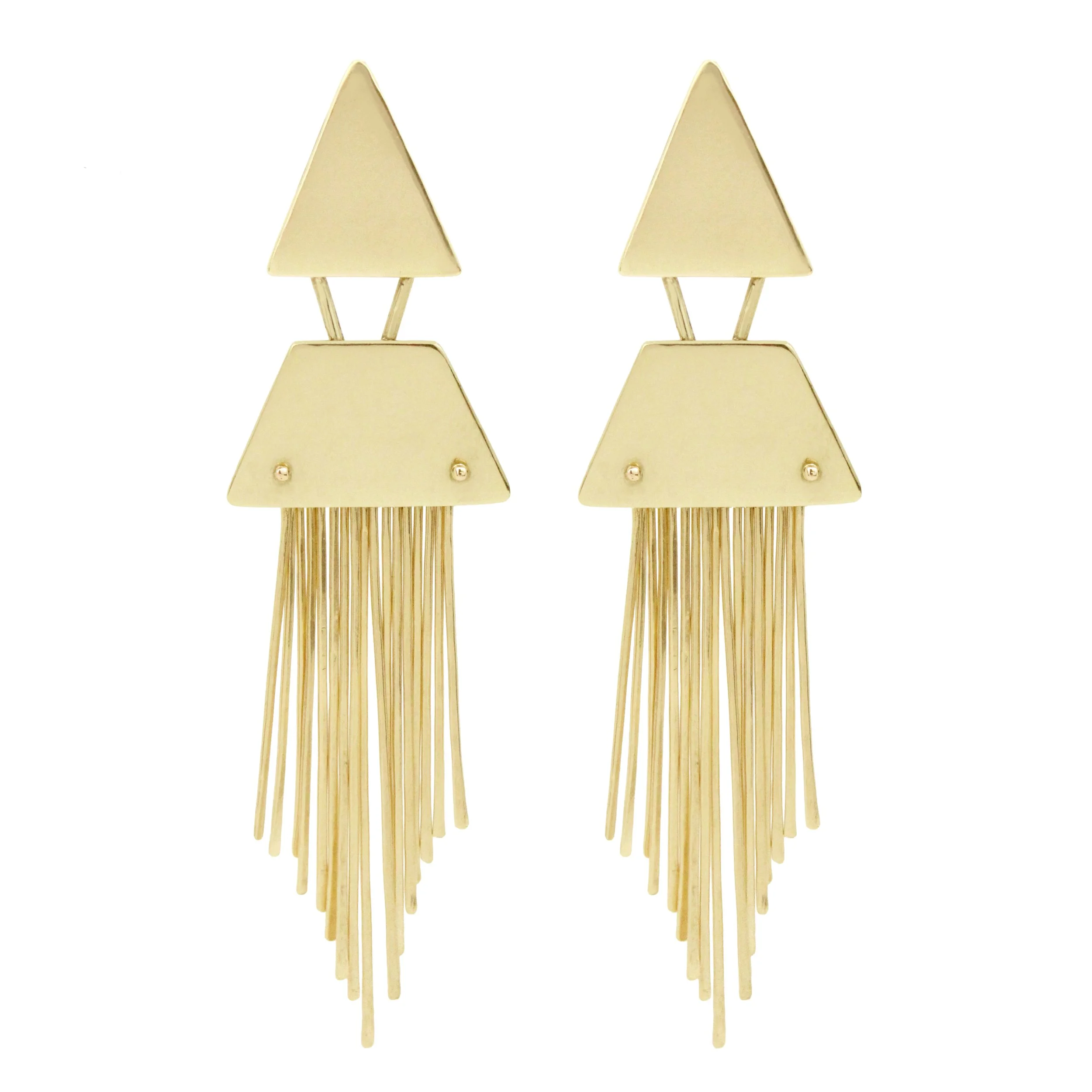 Clio Earrings Brass