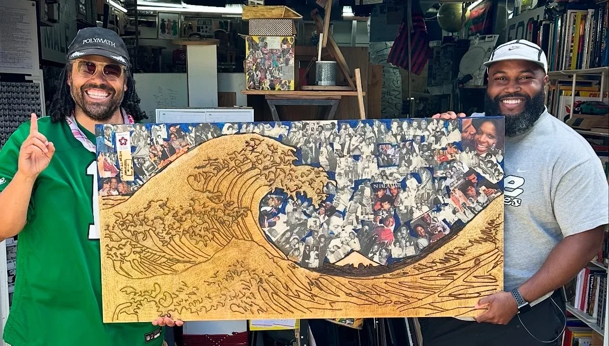 Black Man Woman and Child