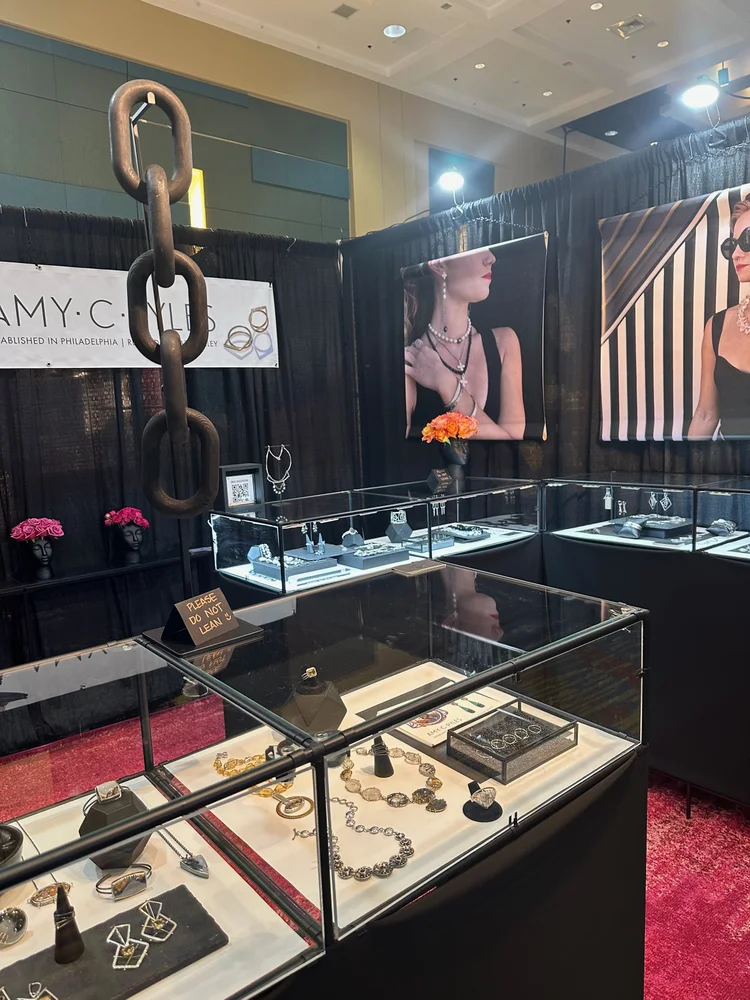 Amy C Pyles art show booth