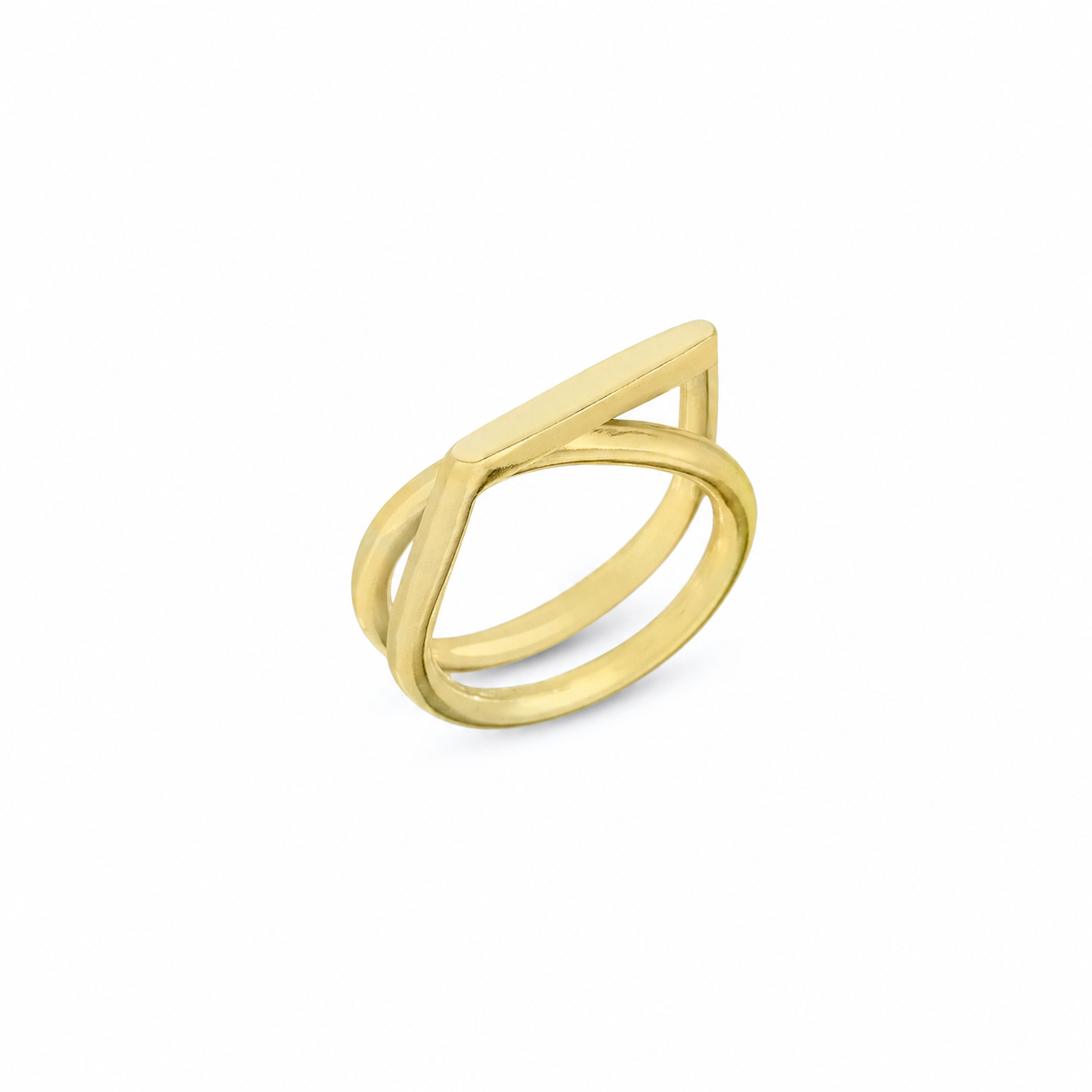 Sleek Bar Ring - 18k Gold