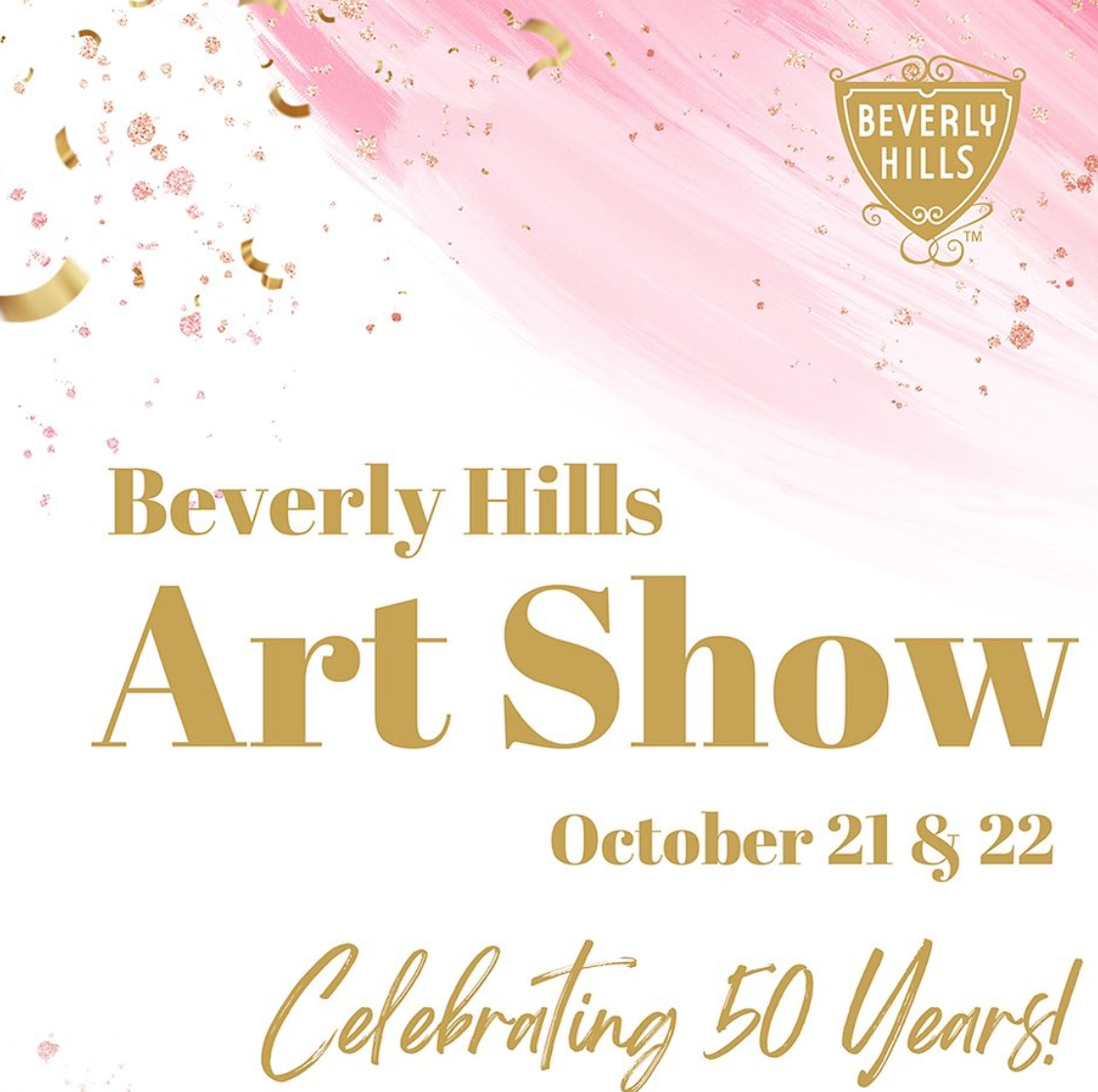 Beverly Hills Art Show 50th Anniversary promotional artwork