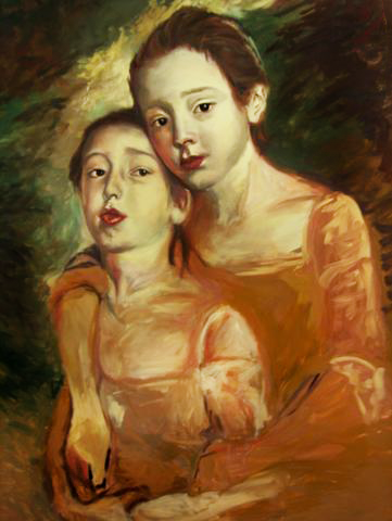 After Thomas Gainsborough, "Painter's Daughters," (2003)