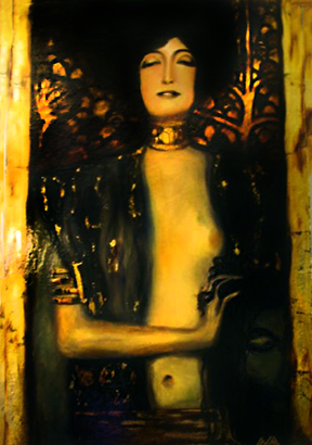 After Gustav Klimt, "Judith Slaying Holofernes," (2006)