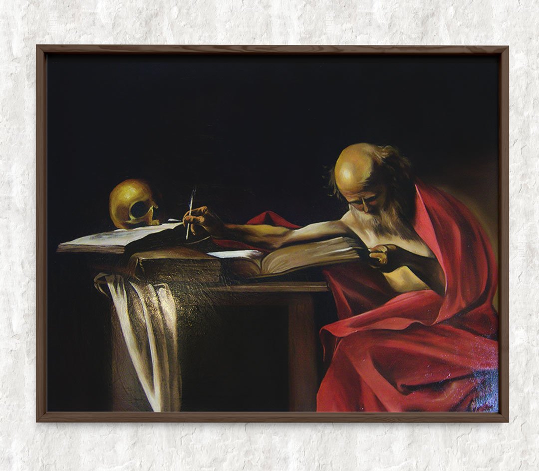 After Caravaggio's (Meditation of St. Jerome" (2007)