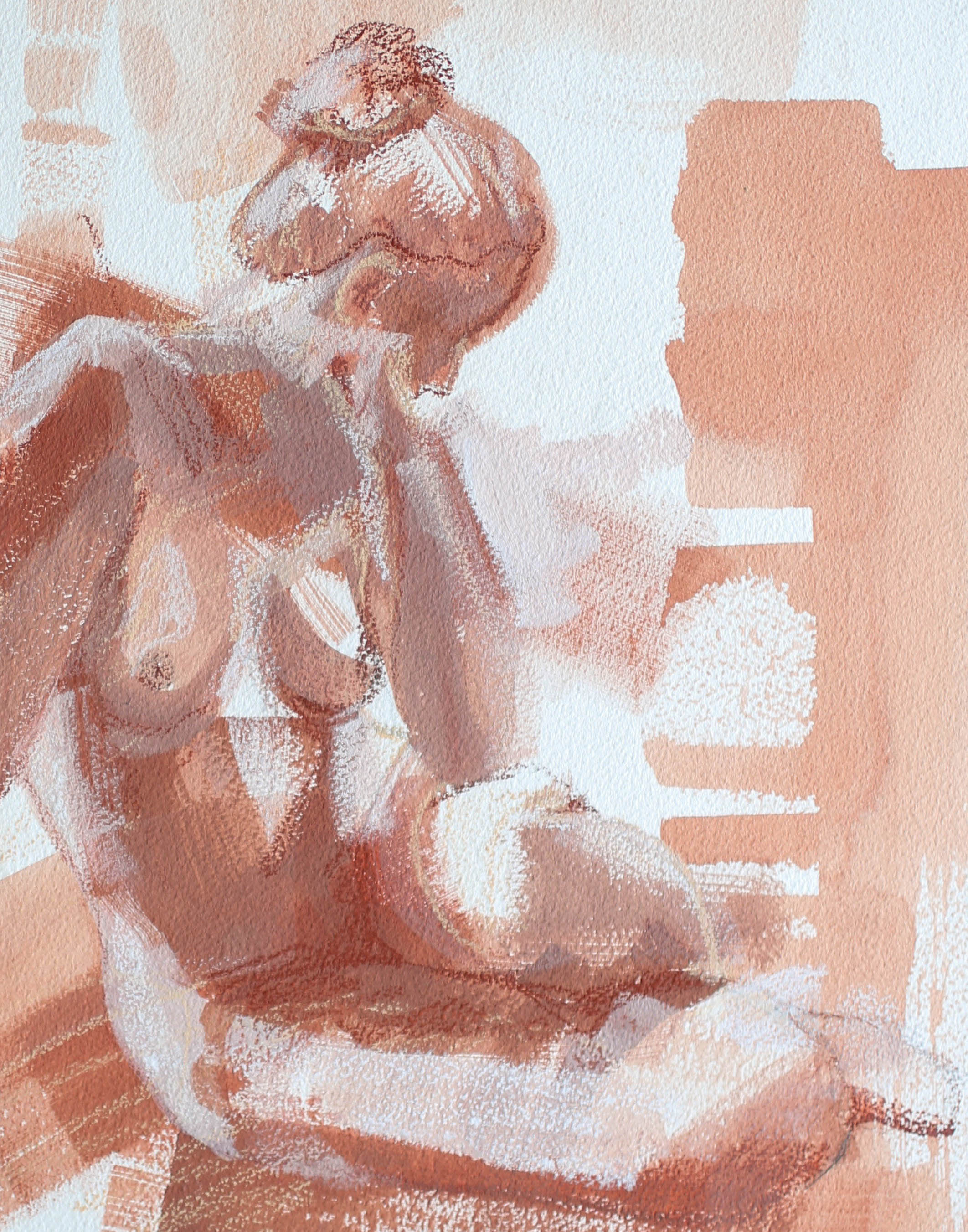 "What She's Made Of" 11x14 Katherine Corden Art  #abstractfigure #figurepainting