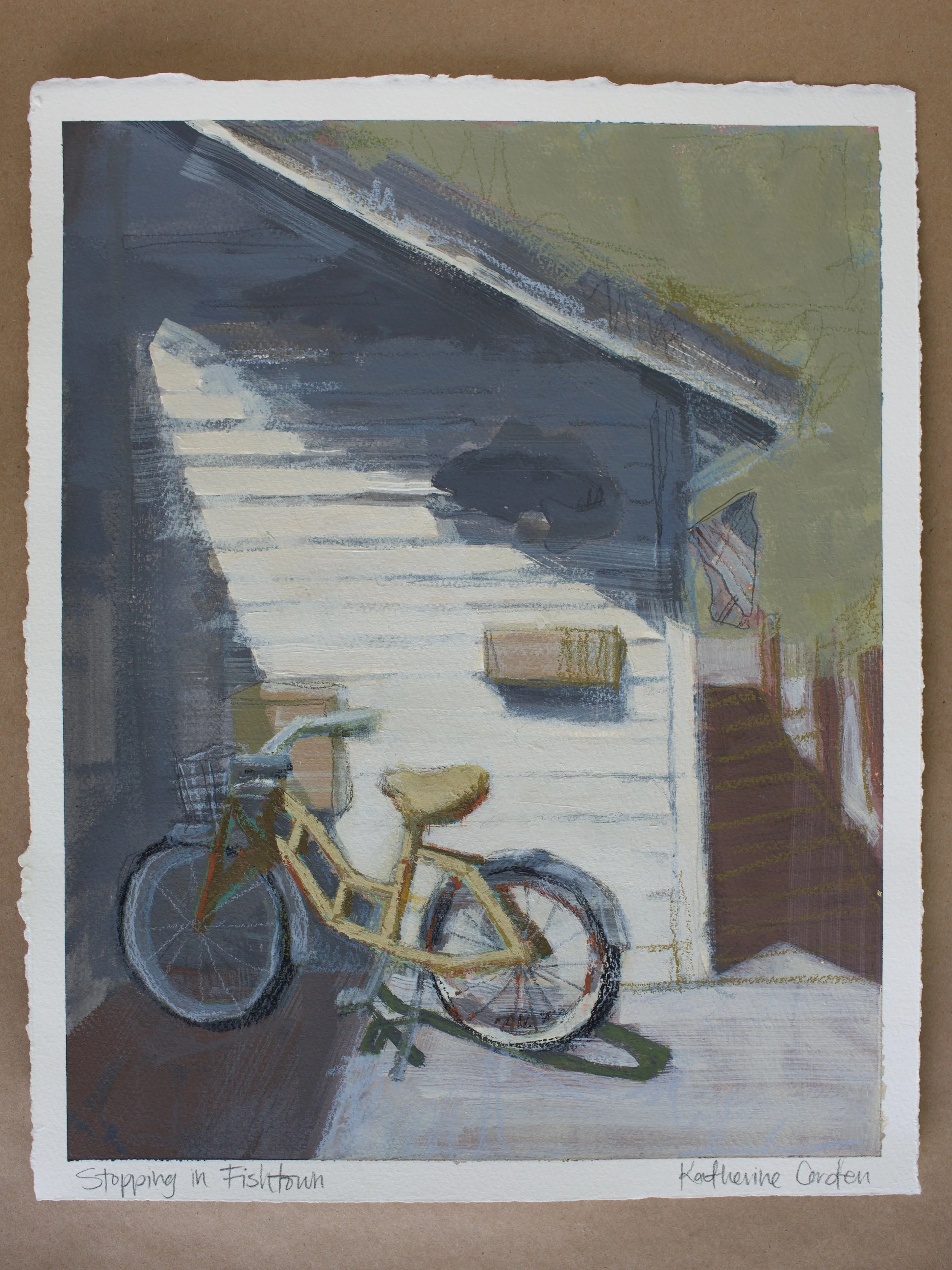 Stopping in Fishtown 11x14, Katherine Corden Art