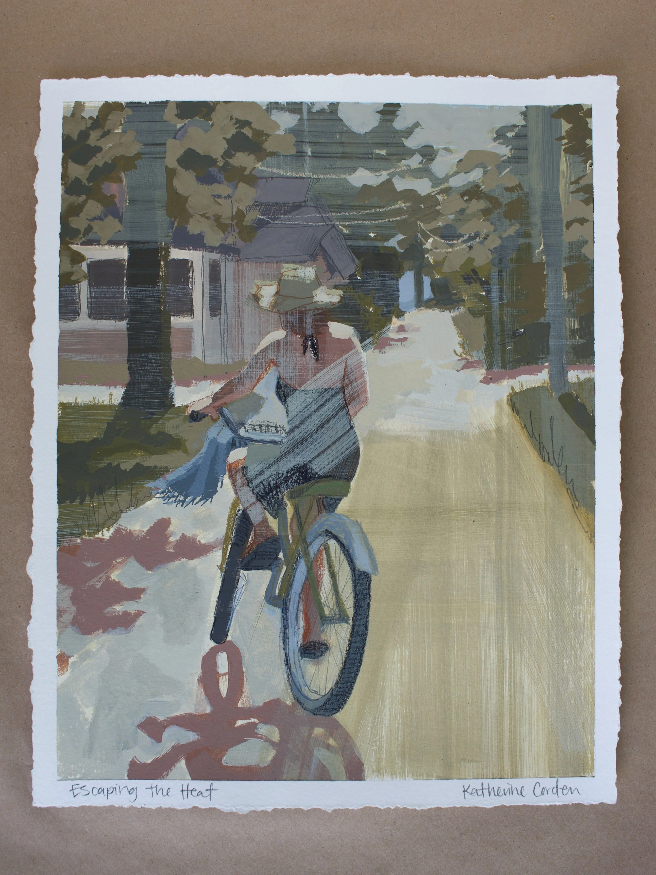 Escaping the Heat 11x14, Katherine Corden Art