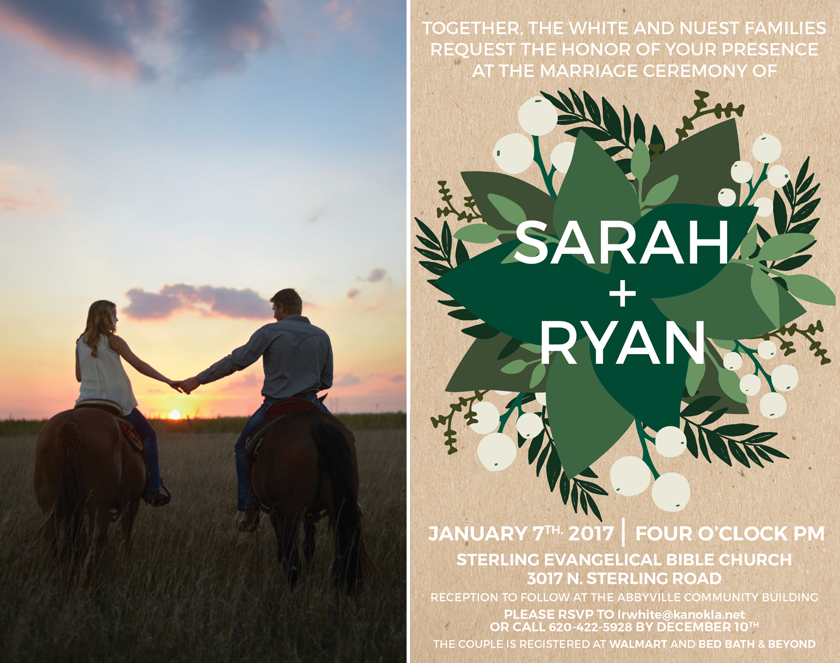 Sarah+Ryan-Engagement Session and Wedding Invitation