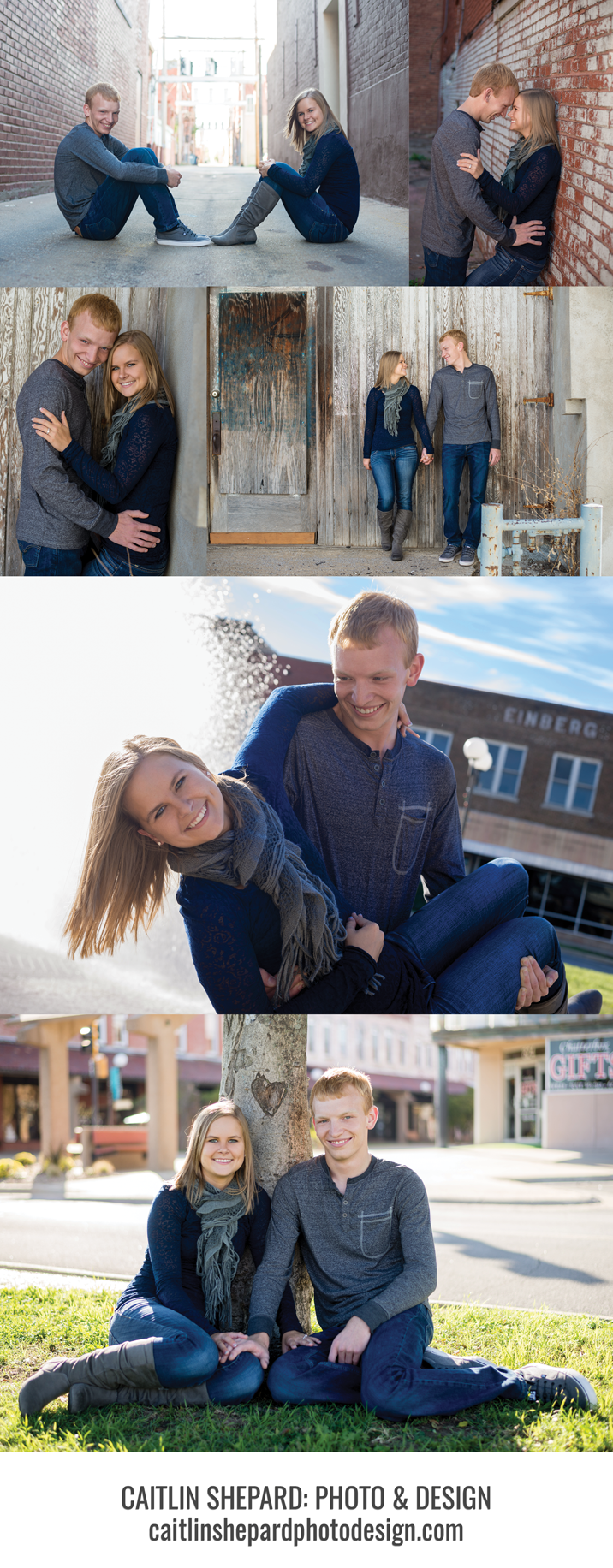 I love the bottom image here because before the session, she told me she wanted her wedding invitation to include a carved heart in the design, and we stumbled on one in the middle of town!
