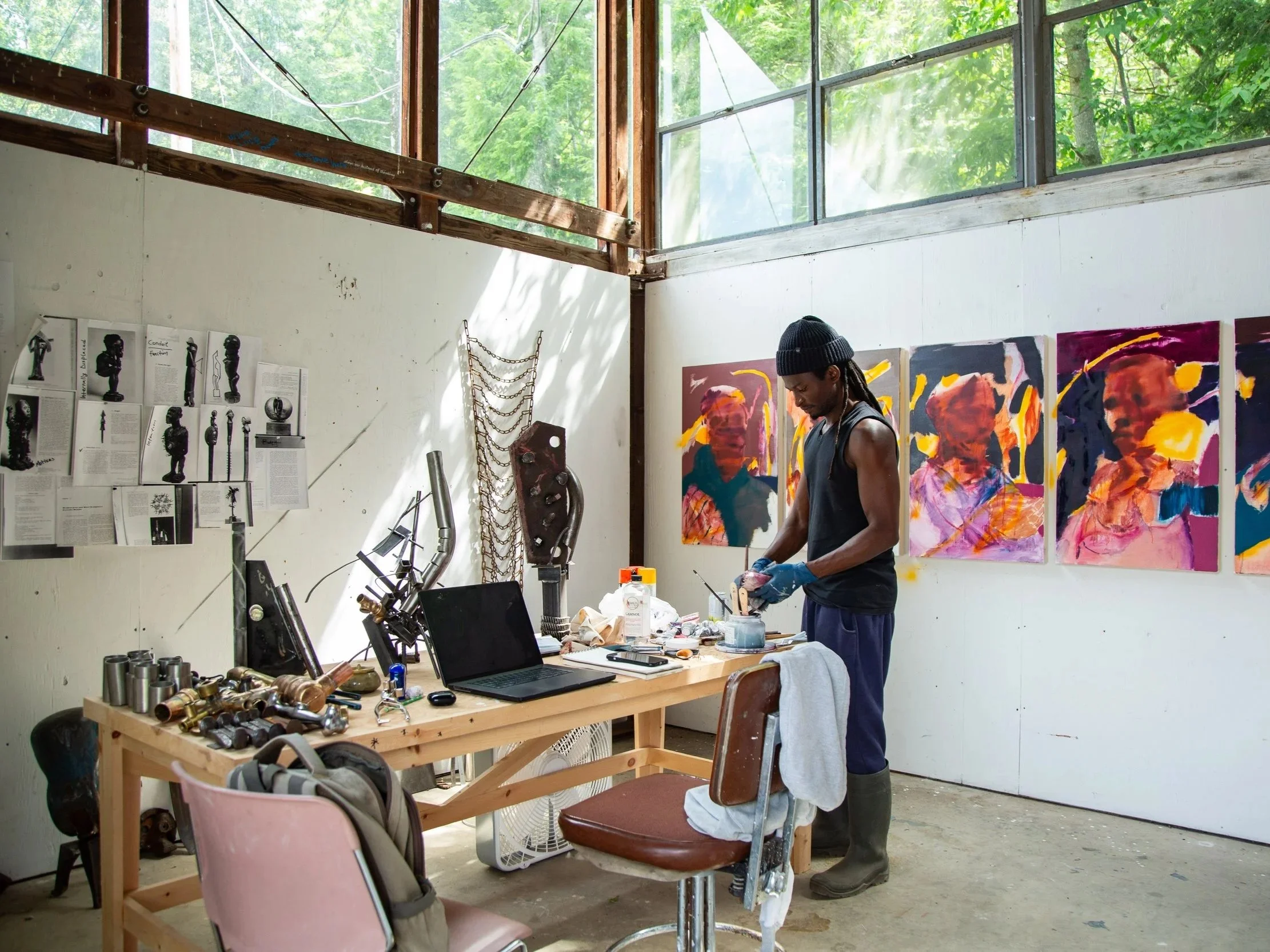    Fidelis Joseph     Studio portraiture made at Skowhegan School of Painting &amp; Sculpture, 2026  