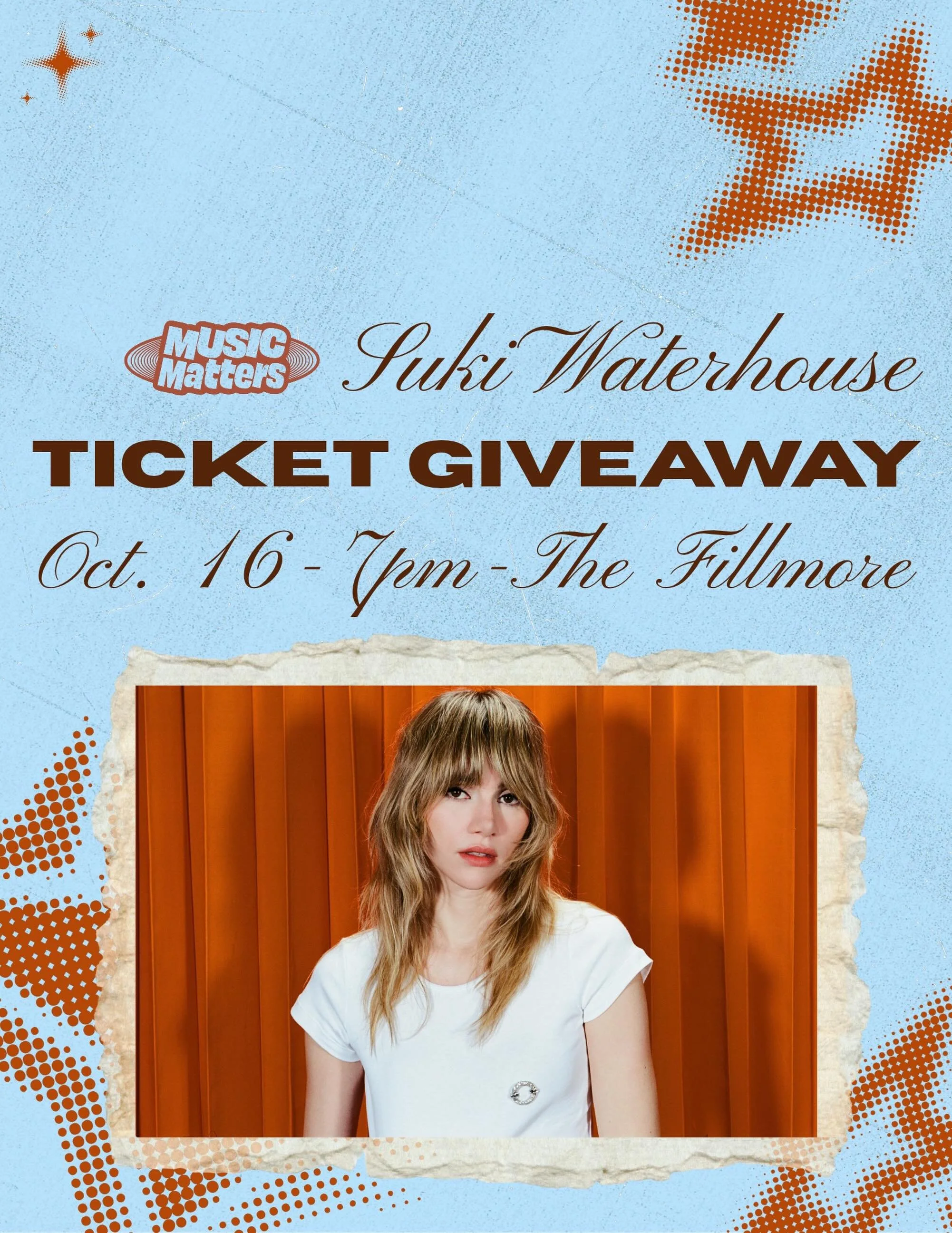 🚨 U-M STUDENTS: WE&rsquo;RE GIVING AWAY 2 PAIRS OF SUKI WATERHOUSE TICKETS 🚨

We have 4 FREE tickets to Suki Waterhouse&rsquo;s October 16th show at The Fillmore Detroit.

Like this post + follow @musicmatters_umich, @fillmoredetroit &amp; @livenat