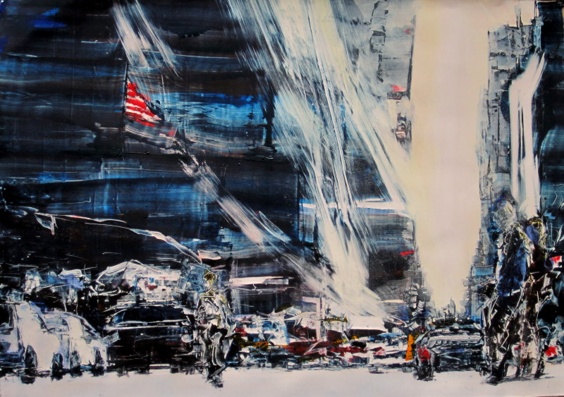 deferred " 107 by 76 cm ink and aq