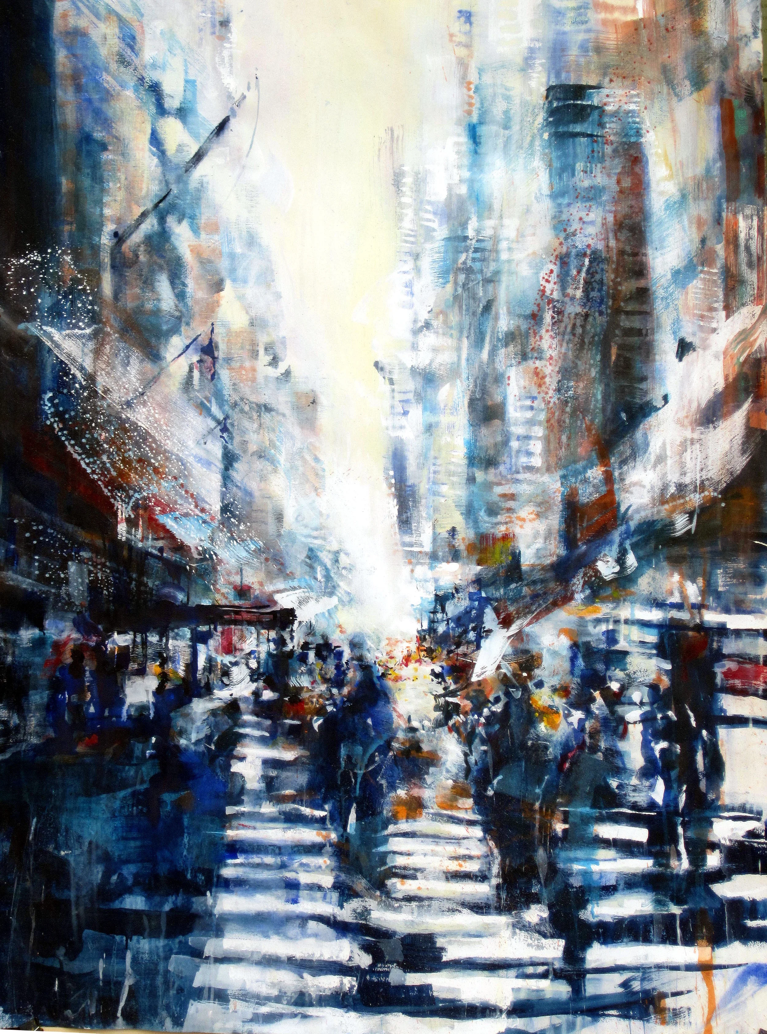 "New York - Cascading" 152 x 108 cm