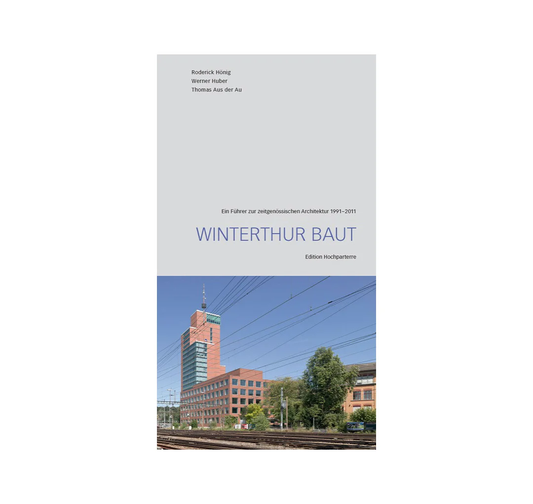 Winterthur baut – Ein Führer zur zeitgenössischen Architektur 1991-2011 von Roderick Hönig, Werner Huber, Thomas Aus der Au Edition Hochparterre 2011, 192 Seiten, 109 Fotos und Übersichtspläne, Klappenbroschur. Abmessungen: 10,4 x 18,7 cm, ISBN 978-3-909928-13-2 www.hochparterre.ch