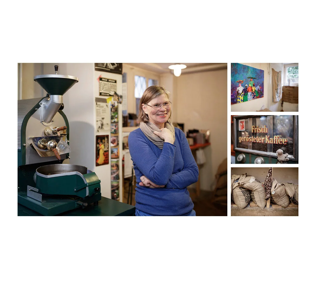 Landwerker & Gaumenfreunde wo die Schlosshalde einkauft Portraits von Produzenten für das Gasthaus Schlosshalde Johanna Reinhart, Reinhart Caffee , Winterthur