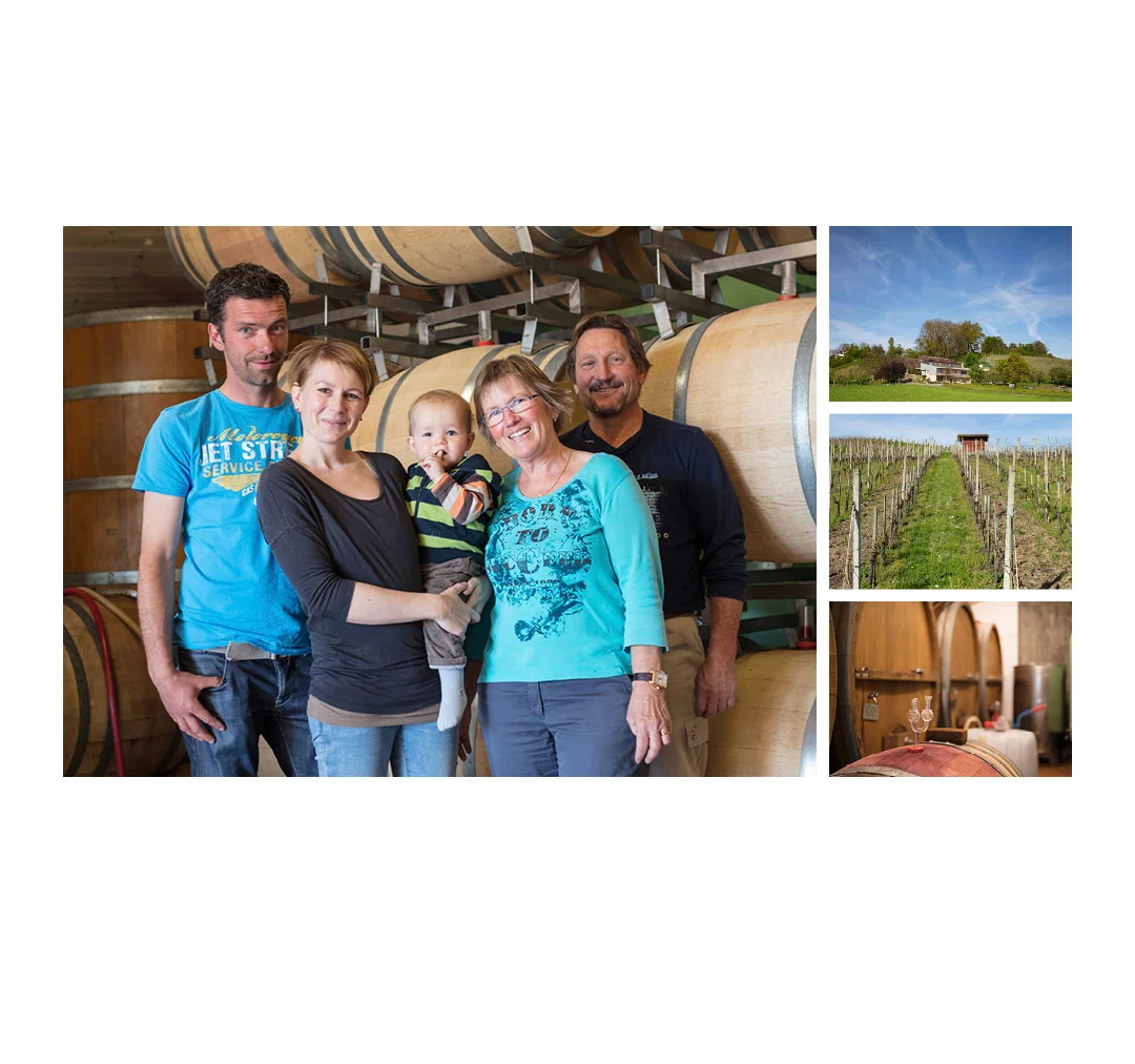 Landwerker & Gaumenfreunde wo die Schlosshalde einkauft Portraits von Produzenten für das Gasthaus Schlosshalde Peter & Andrea mit Livo, Marlis & Hans Glesti, Oberstammheim