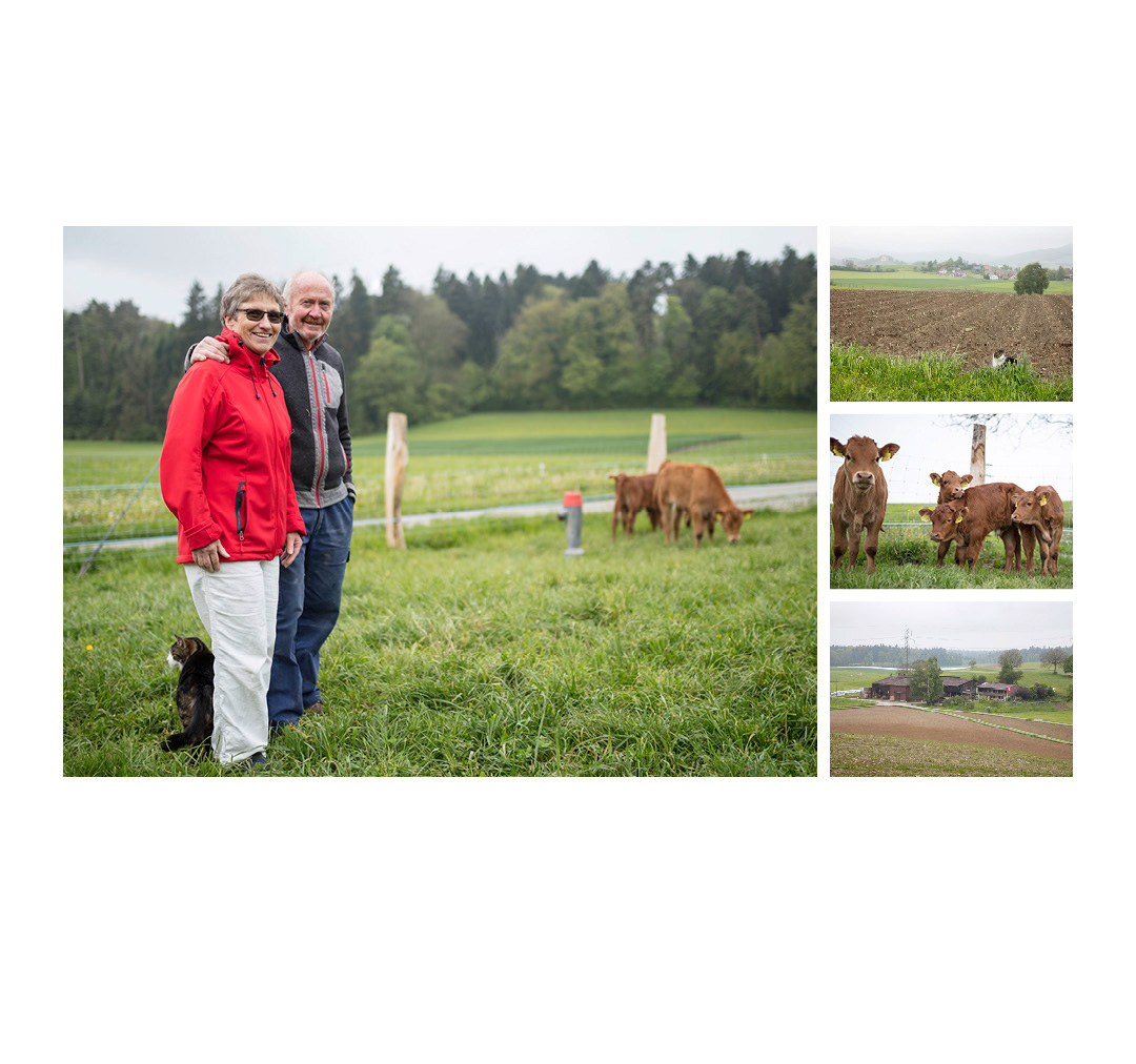  Landwerker &amp; Gaumenfreunde  wo die Schlosshalde einkauft  Portraits von Produzenten für das  Gasthaus Schlosshalde       Anita &amp; Jakob Ulrich-Müller, Guntalingen     