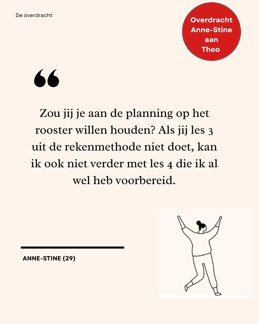 Anne-Stine is een stuk praktischer ingesteld. Maar of dat goed valt bij haar duo?
Lees week 4 via de link in bio!