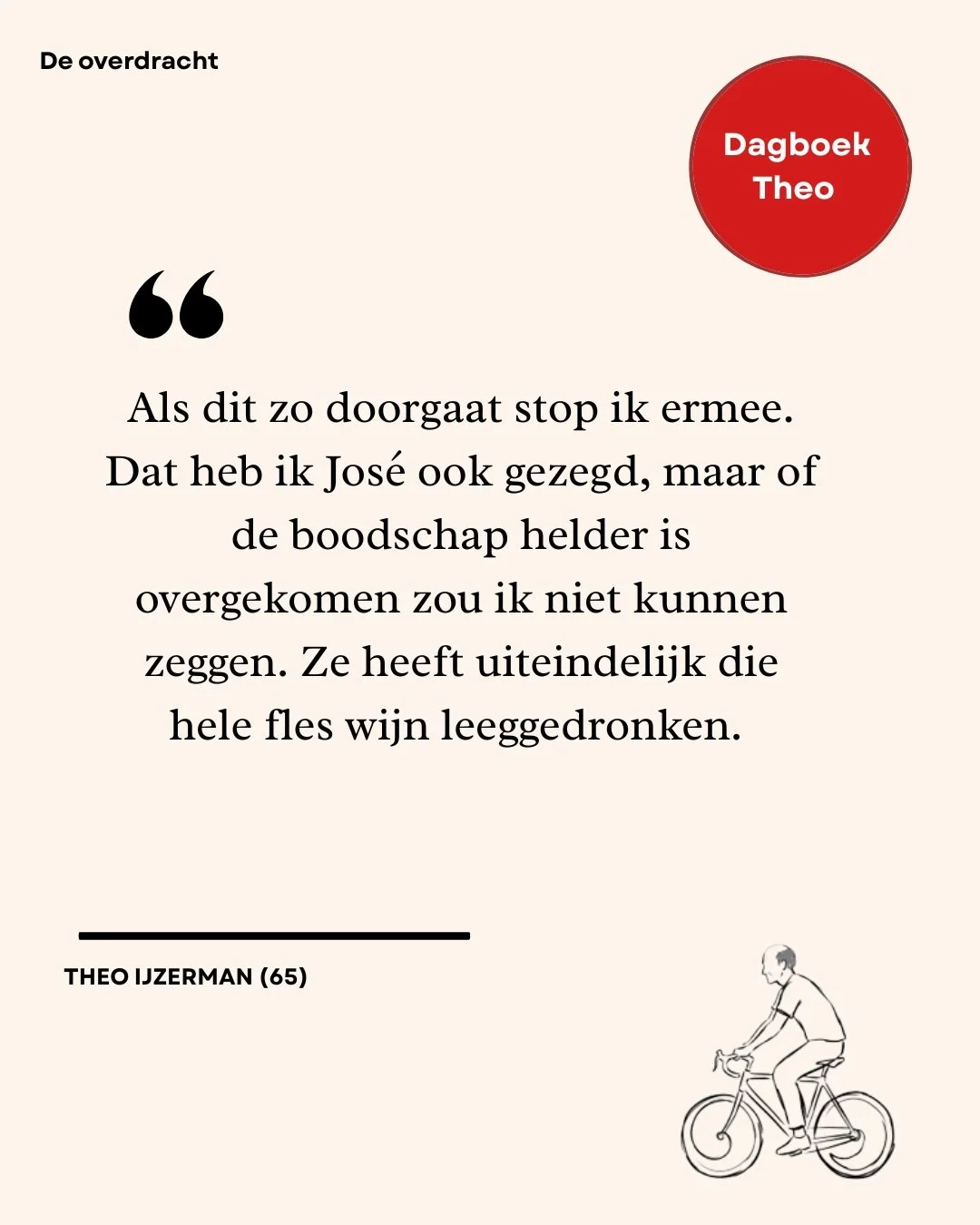Een opstootje op het schoolplein tijdens de Meet &amp; Greet... tussen beschonken ouders. Theo heeft het gehad.

Lees week 5 van 'De overdracht' via de link in de bio
