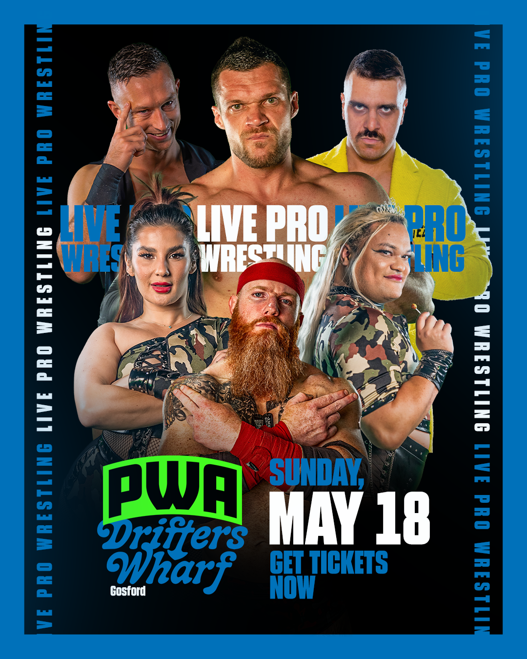 Pro Wrestling Australia LIVE at DRIFTERS WHARF, GOSFORD