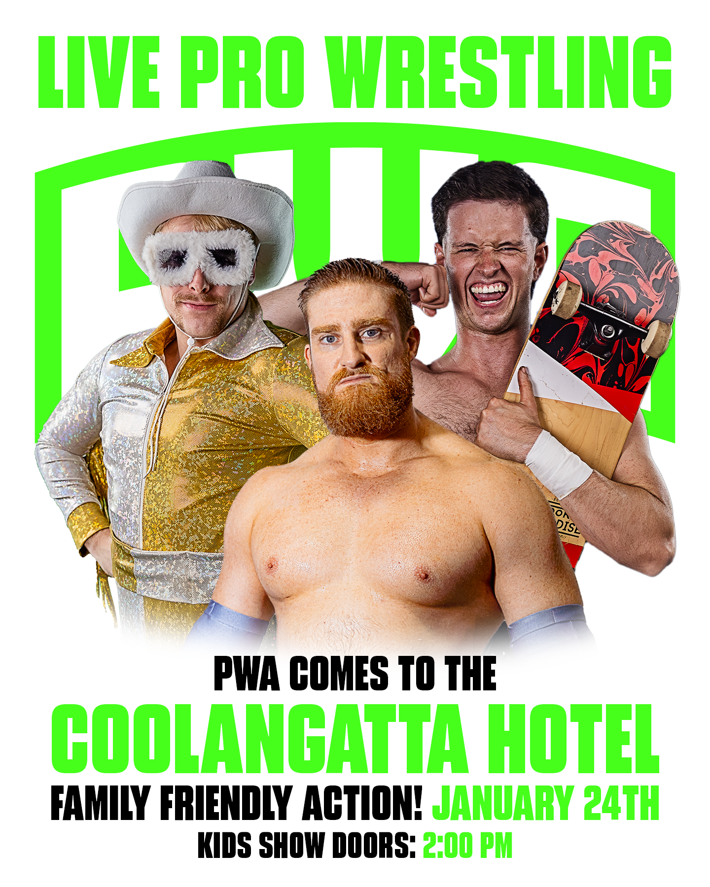 PRO WRESTLING AUSTRALIA LIVE AT THE COOLY