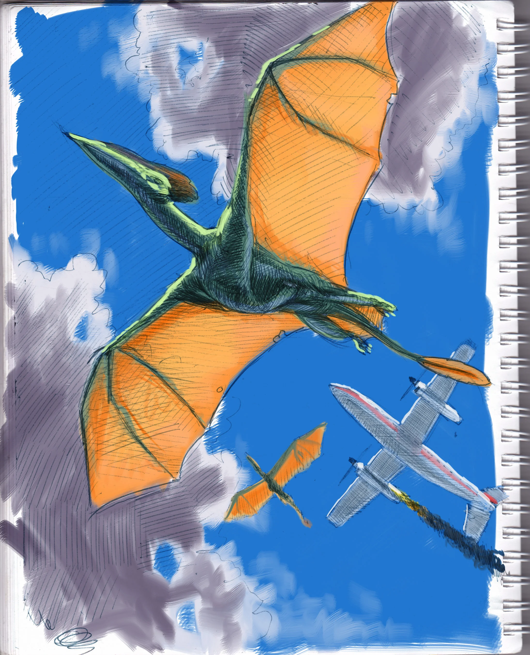 Air Canada regional flights vs. Pterodactyls.