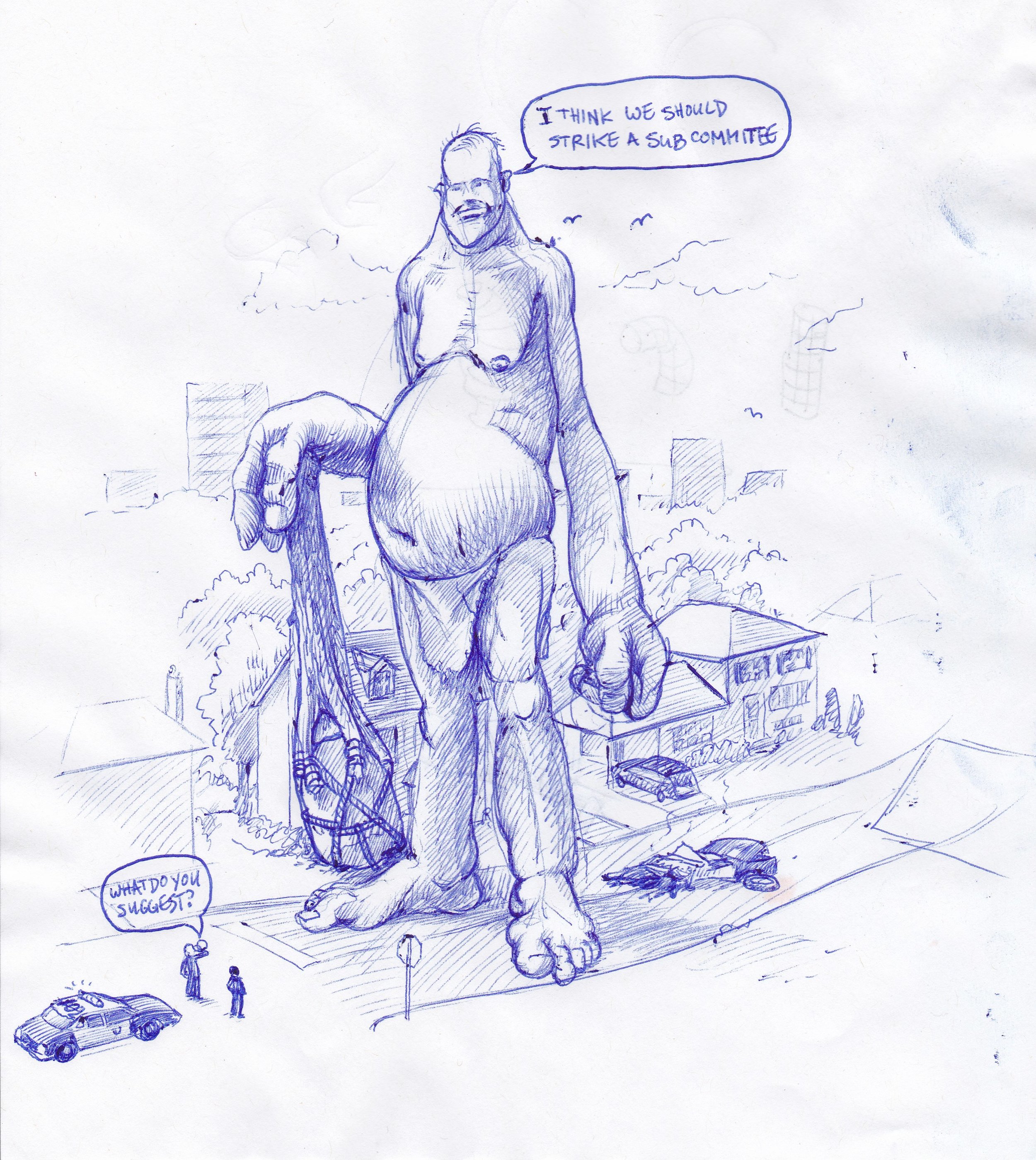 Faculty meetings. We discussed setting up a sub-committee to deal with something or other. So productive.