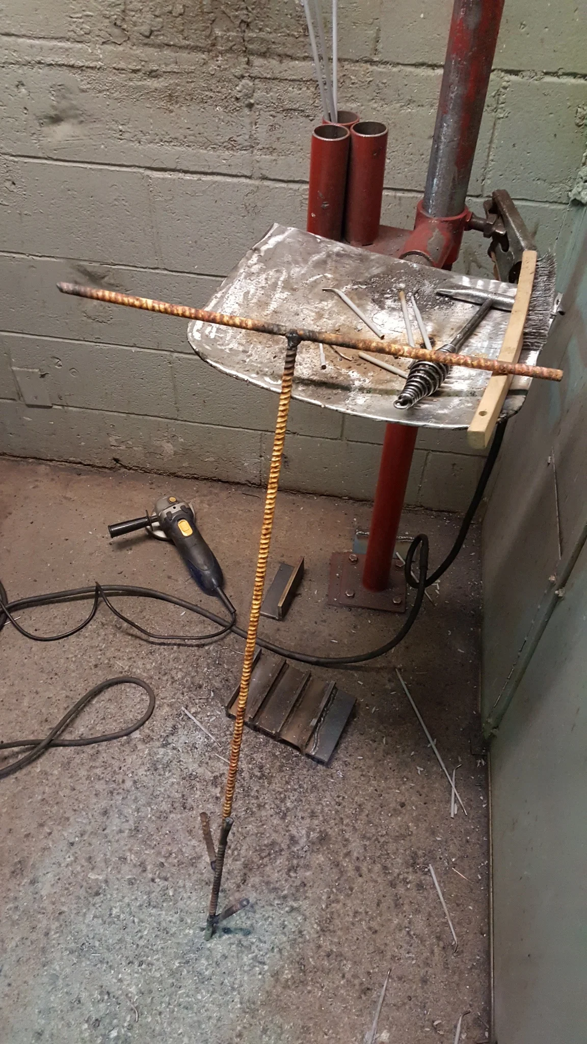 A creation worthy of grade 9 shop class. Oh wait, kids don't have shop class anymore.